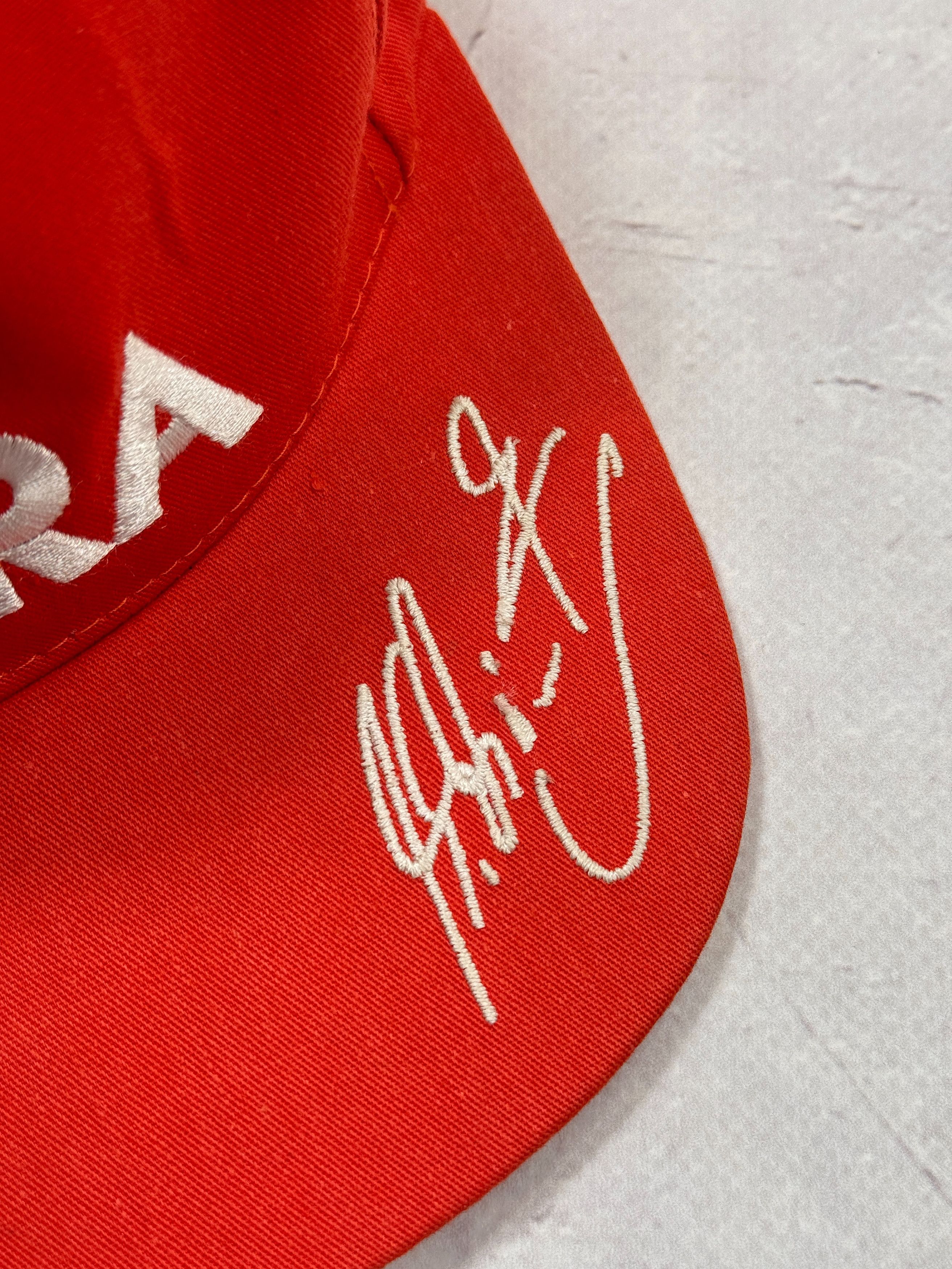 Ferrari × Formula 1 Vintage Ferrari Baseball Cap Michael Schumacher Signature Size ONE SIZE - 6 Thumbnail