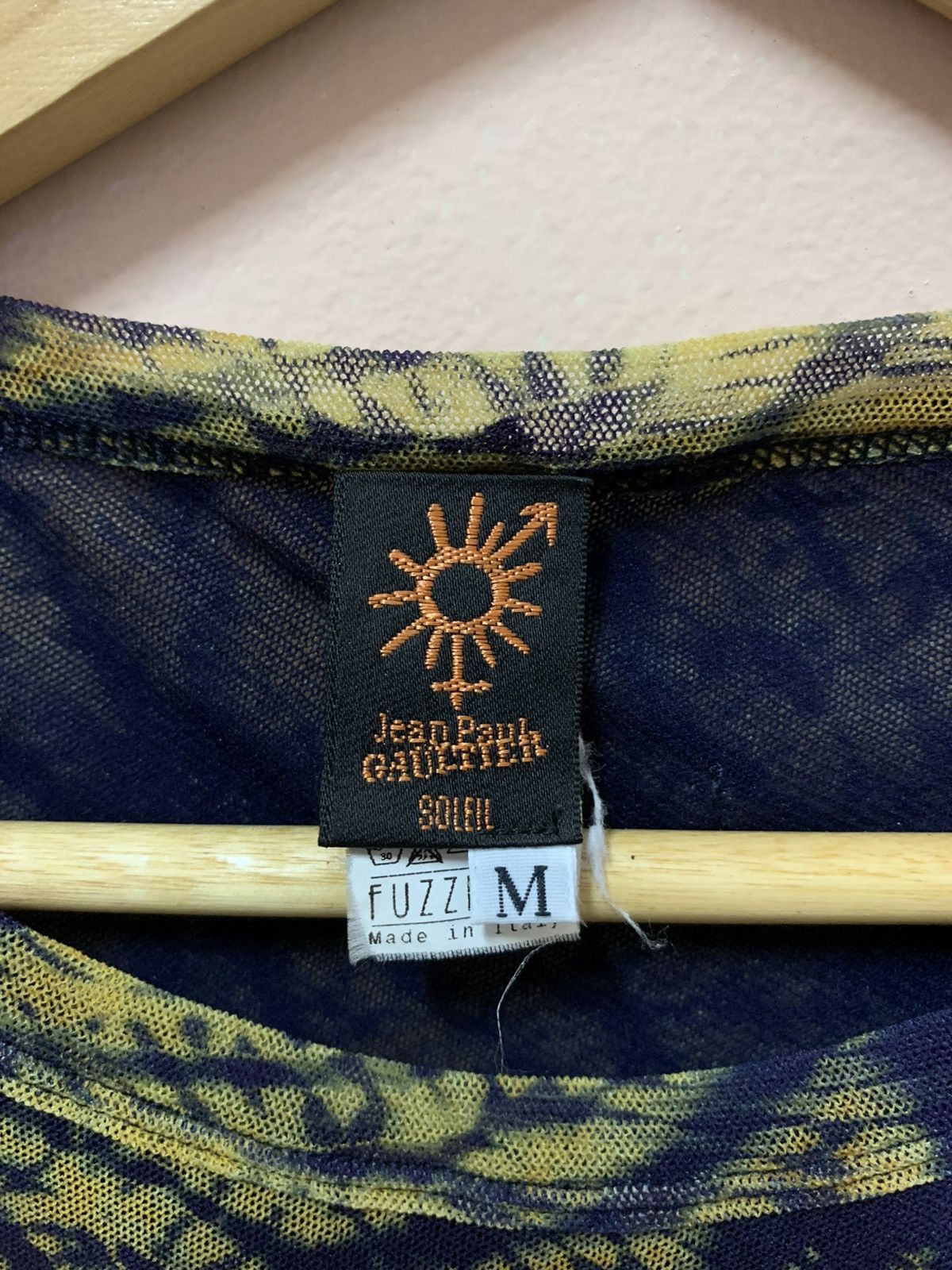Jean Paul Gaultier 2000’s Jean Paul Gaultier - Tie Dye - Mesh Blouse Size M / US 6-8 / IT 42-44 - 8 Thumbnail