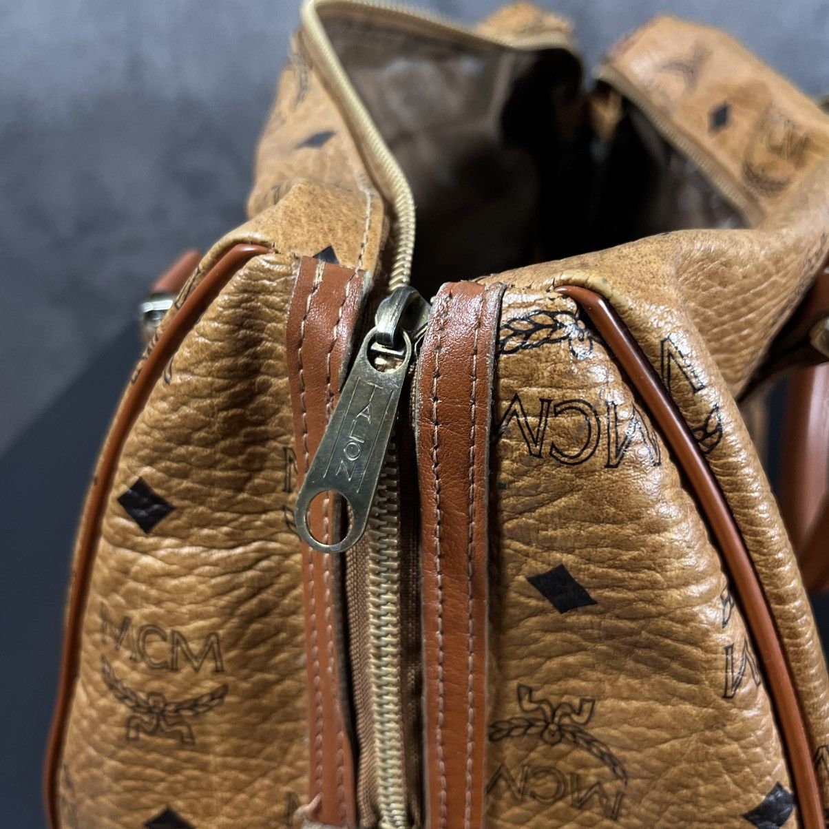 MCM Archive 80s MCM Archive Genuine Leather Keepall Hand Bag Size ONE SIZE - 17 Thumbnail