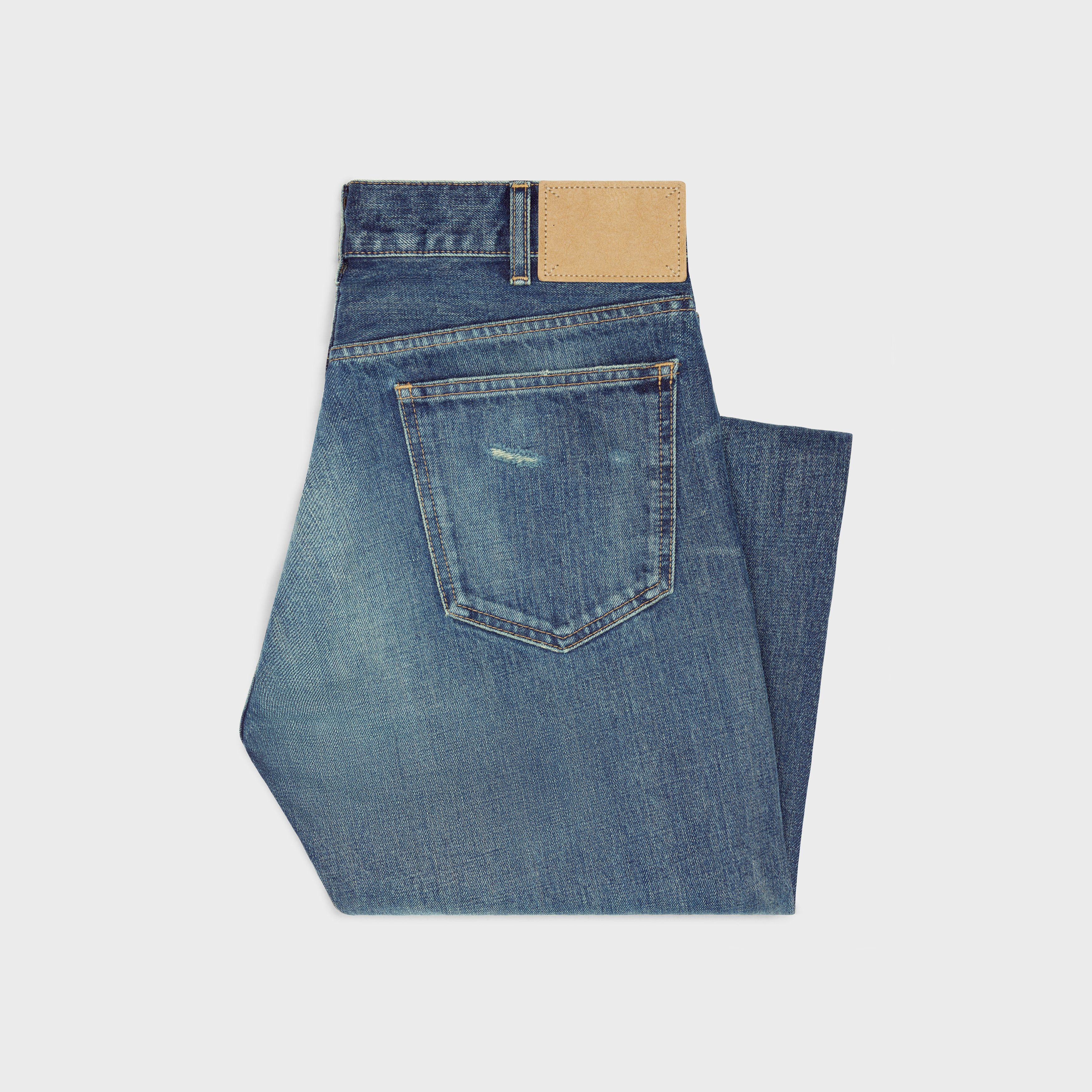Celine o1bcso1str0925 2N807676X Wesley Jeans in Dark Blue Size US 28 / EU 44 - 2 Thumbnail