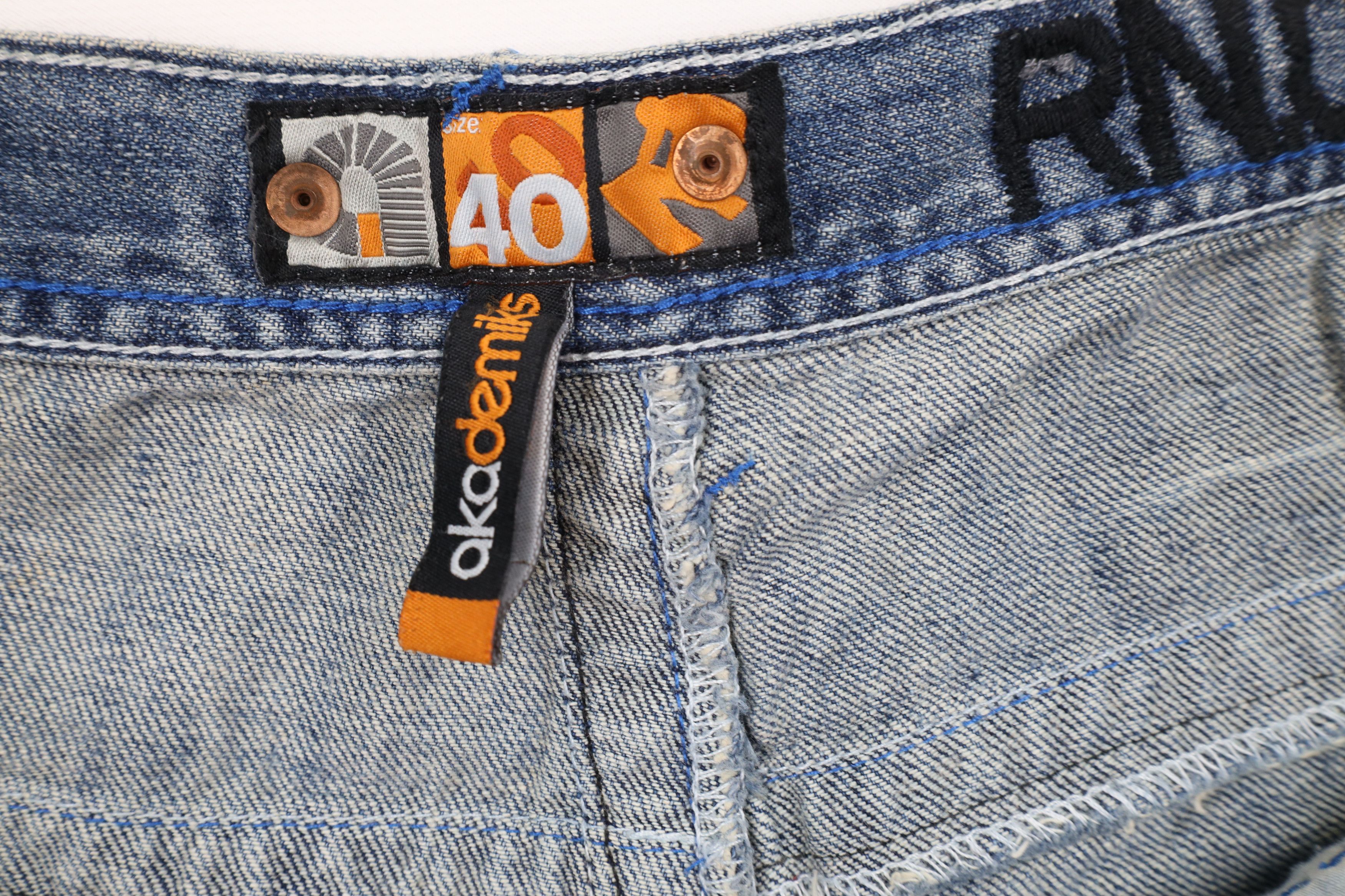 Vintage Vintage Y2K Streetwear Baggy Fit Wide Leg Denim Jeans Blue Size US 40 / EU 56 - 9 Thumbnail