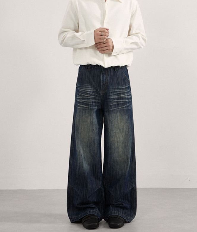 Japanese Brand American-style men's loose straight leg jeans Size US 32 / EU 48 - 1 Thumbnail