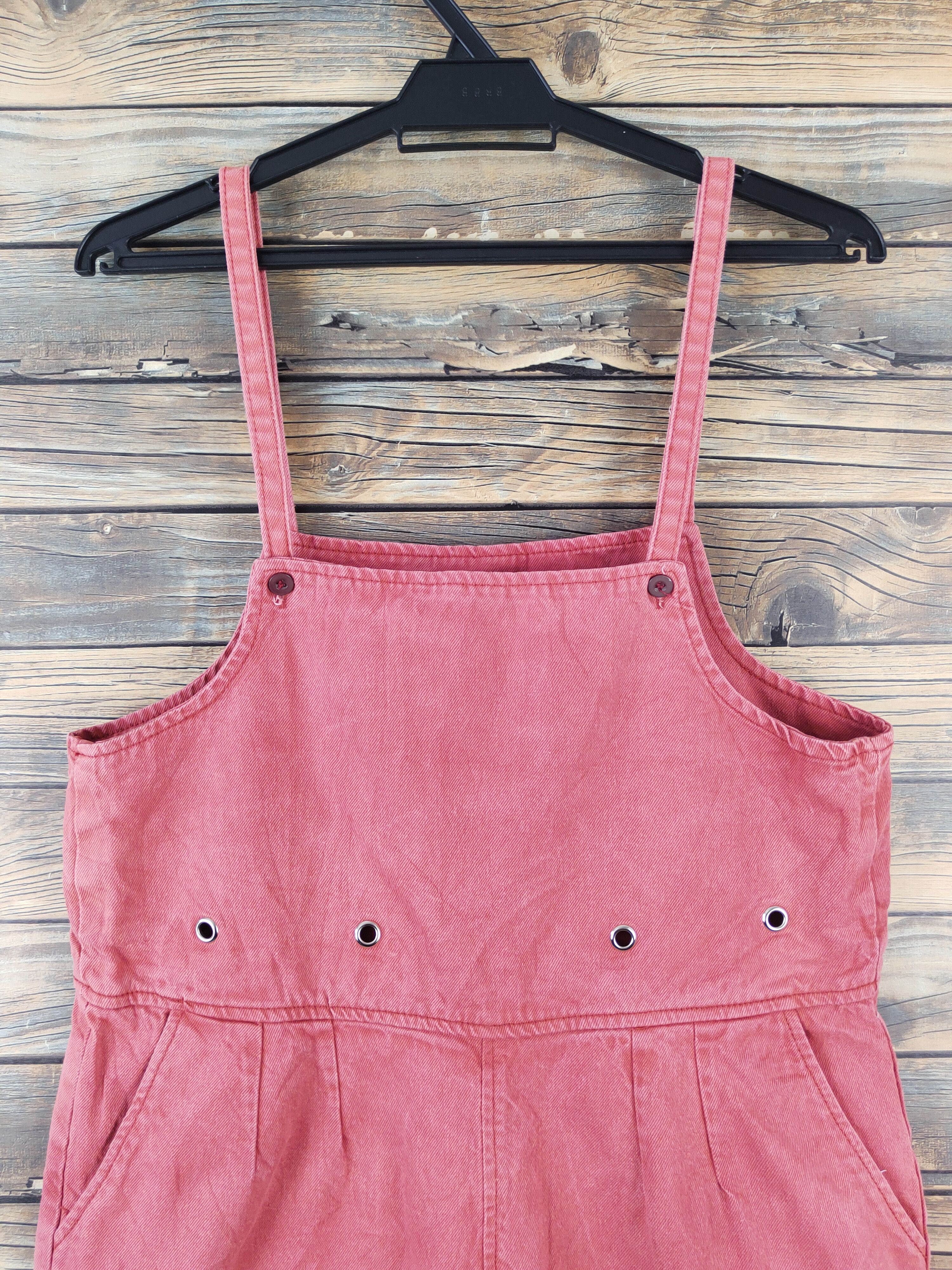 Japanese Brand × Vintage Avant Garde Fashion by Japanese Brand Peach Jumpsuits Size 35" - 2 Thumbnail