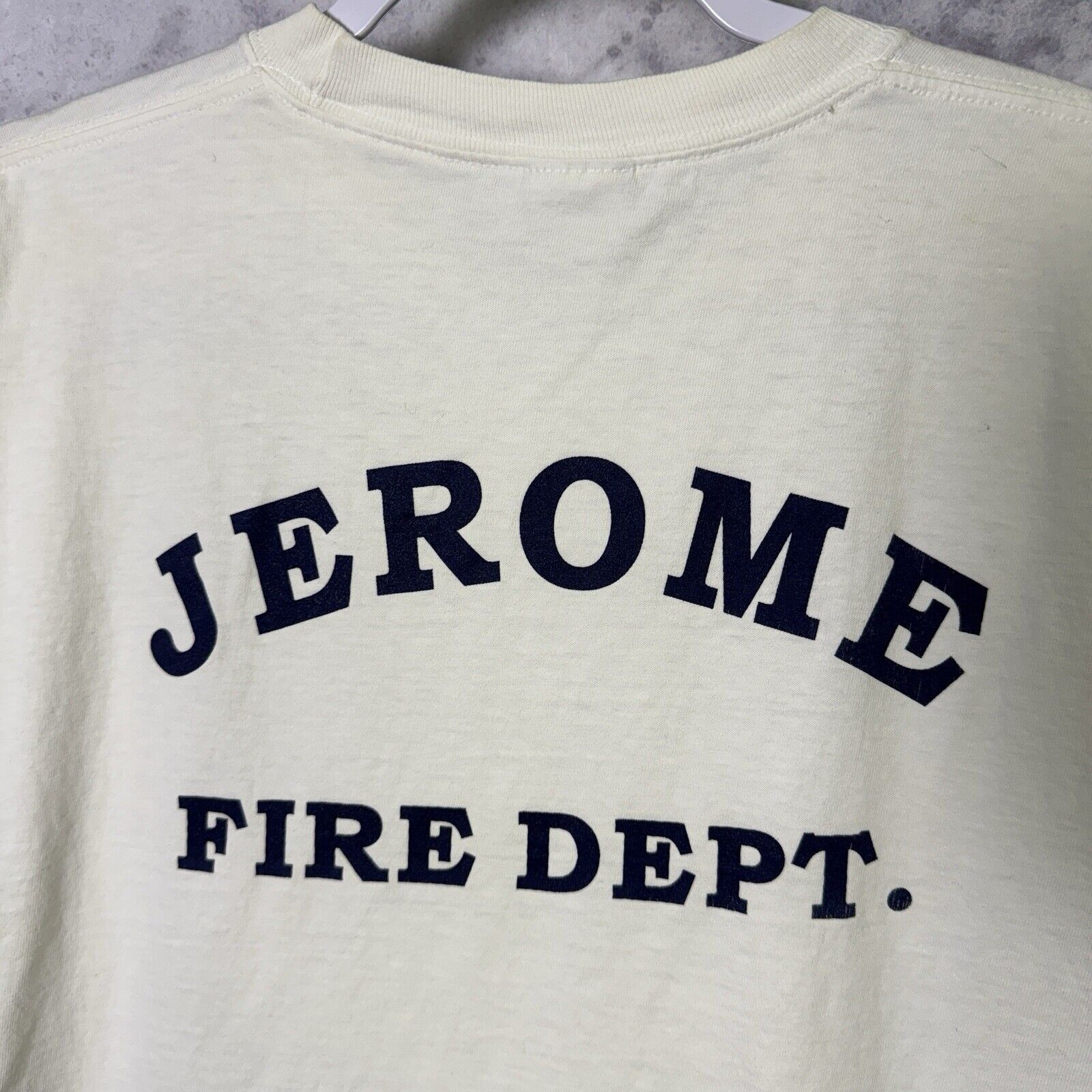 Vintage Vintage Y2K Jerome Fire Department T Shirt Mens Large White Size US L / EU 52-54 / 3 - 12 Thumbnail