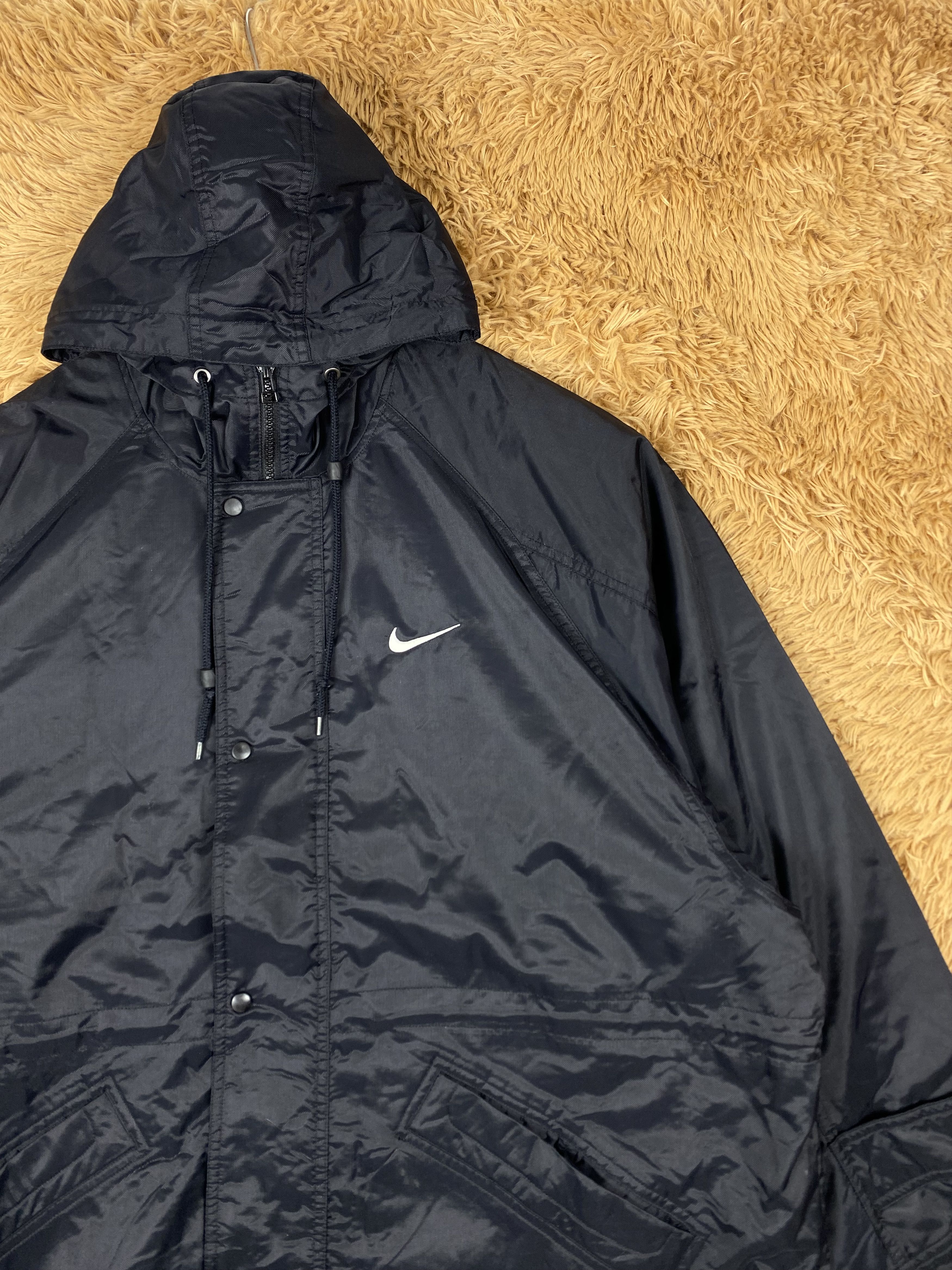 Nike Vintage Nike Fleece Lining Long Jacket DJ0974 Size US L / EU 52-54 / 3 - 3 Thumbnail
