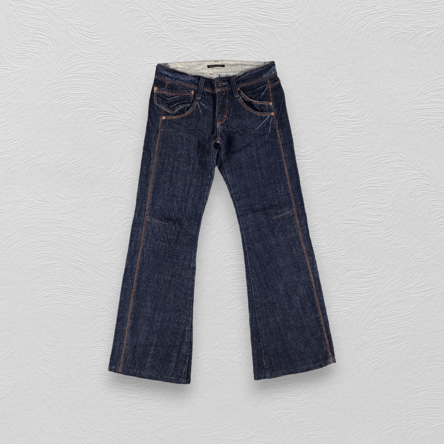 image of Et Boite Jeans Blue Wash Flare Denim Kj1282, Men's (Size 30)
