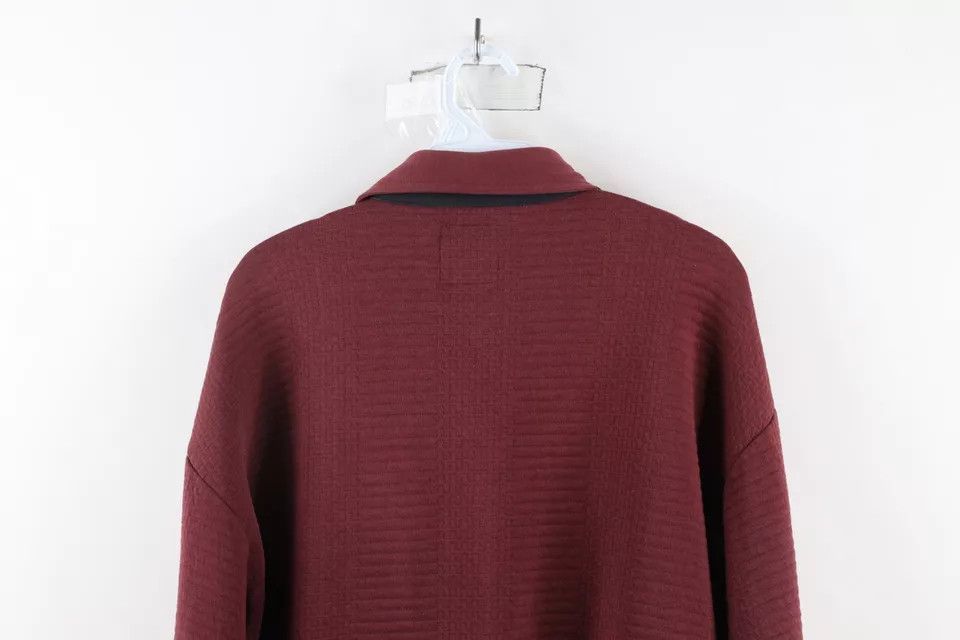 Vintage Vintage 90s Streetwear Textured Collared Pullover Sweatshirt Size US L / EU 52-54 / 3 - 10 Thumbnail