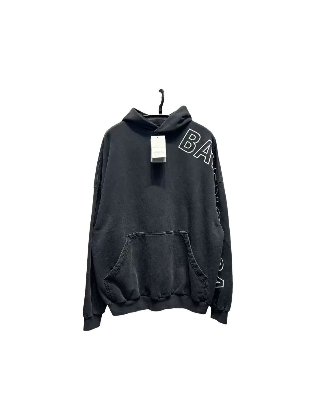Balenciaga Balenciaga Sleeve Logo Embroidered Hoodie Size 2 Size US M / EU 48-50 / 2 - 1 Thumbnail
