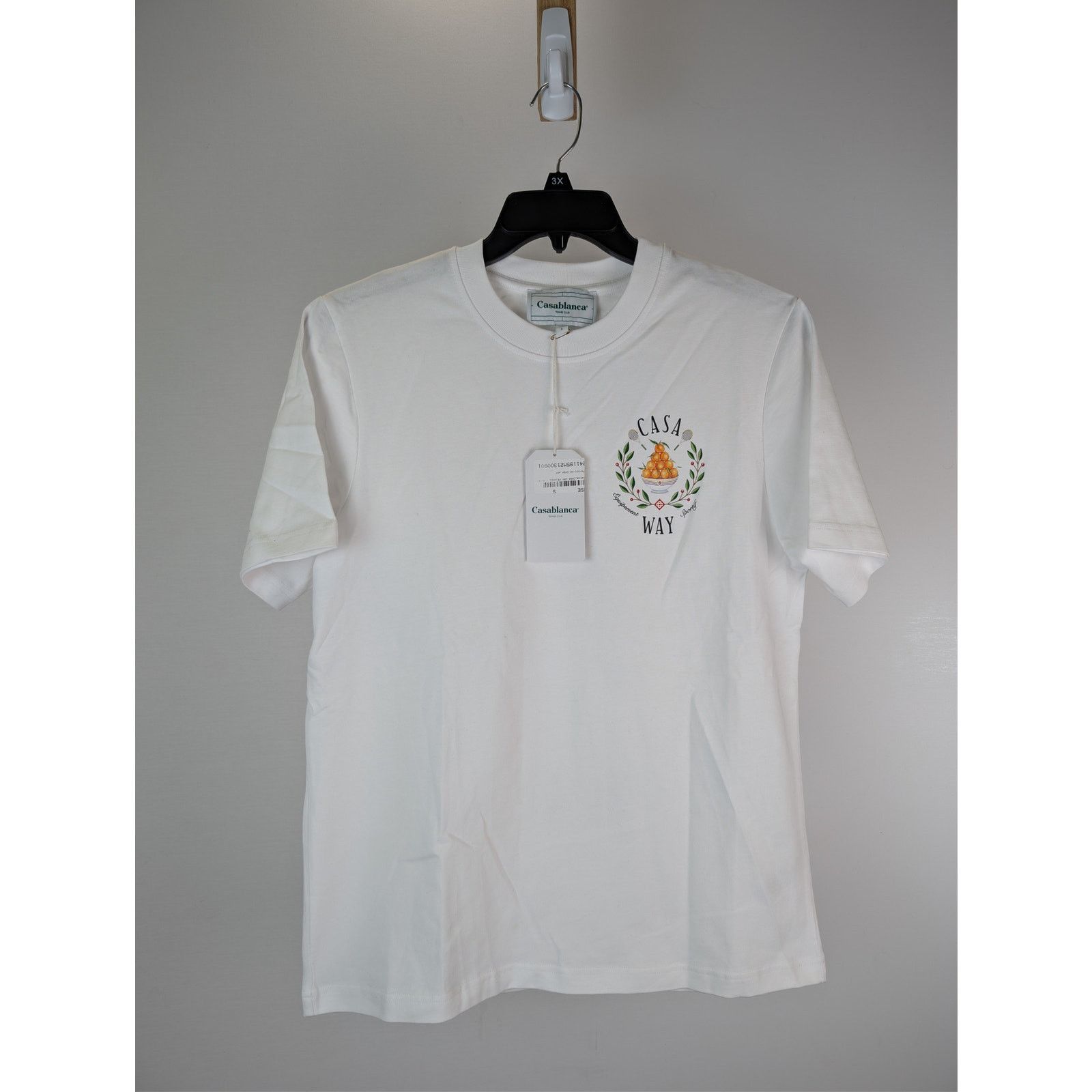 Casablanca o1rshd1 CC20 Casa Way Printed T-Shirt White Jersey in White Size US S / EU 44-46 / 1 - 9 Thumbnail