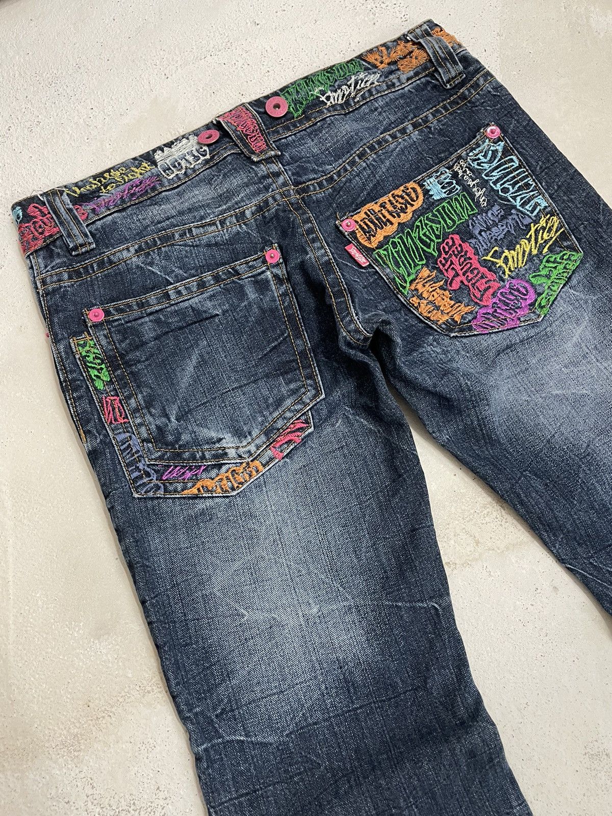 14th Addiction Y2K Embroidery Graffiti Hip Hop 2000’s Style Size US 30 / EU 46 - 9 Thumbnail
