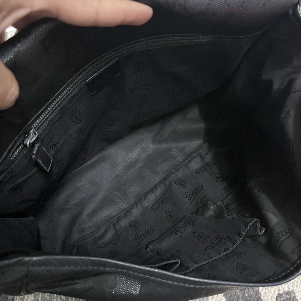 Gucci Gucci Messenger GG Supreme Lona Bandolera Hombre Black Size ONE SIZE - 8 Thumbnail