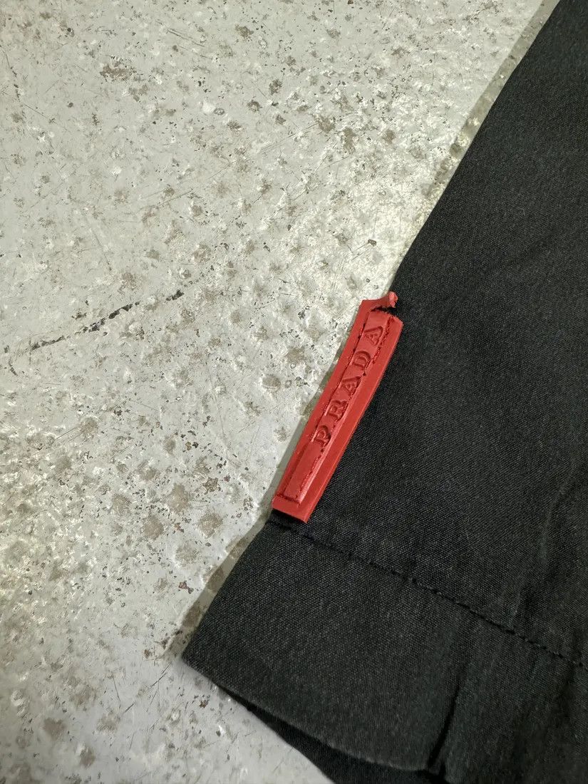 Prada × Vintage 2000s Prada Linea Rossa Black Soft Pants Size US 30 / EU 46 - 9 Thumbnail
