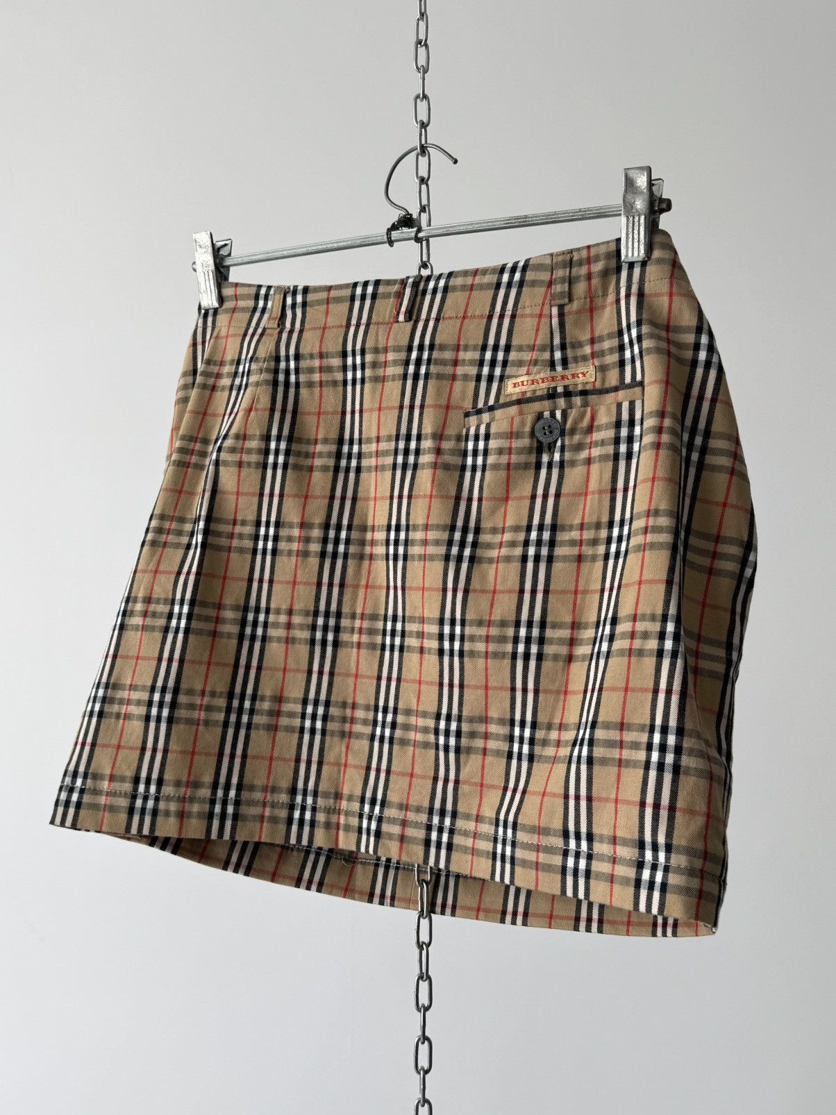 Burberry Iconic Vintage 00s Burberry London Nova Check Mini Skirt Size M / US 6-8 / IT 42-44 - 6 Thumbnail