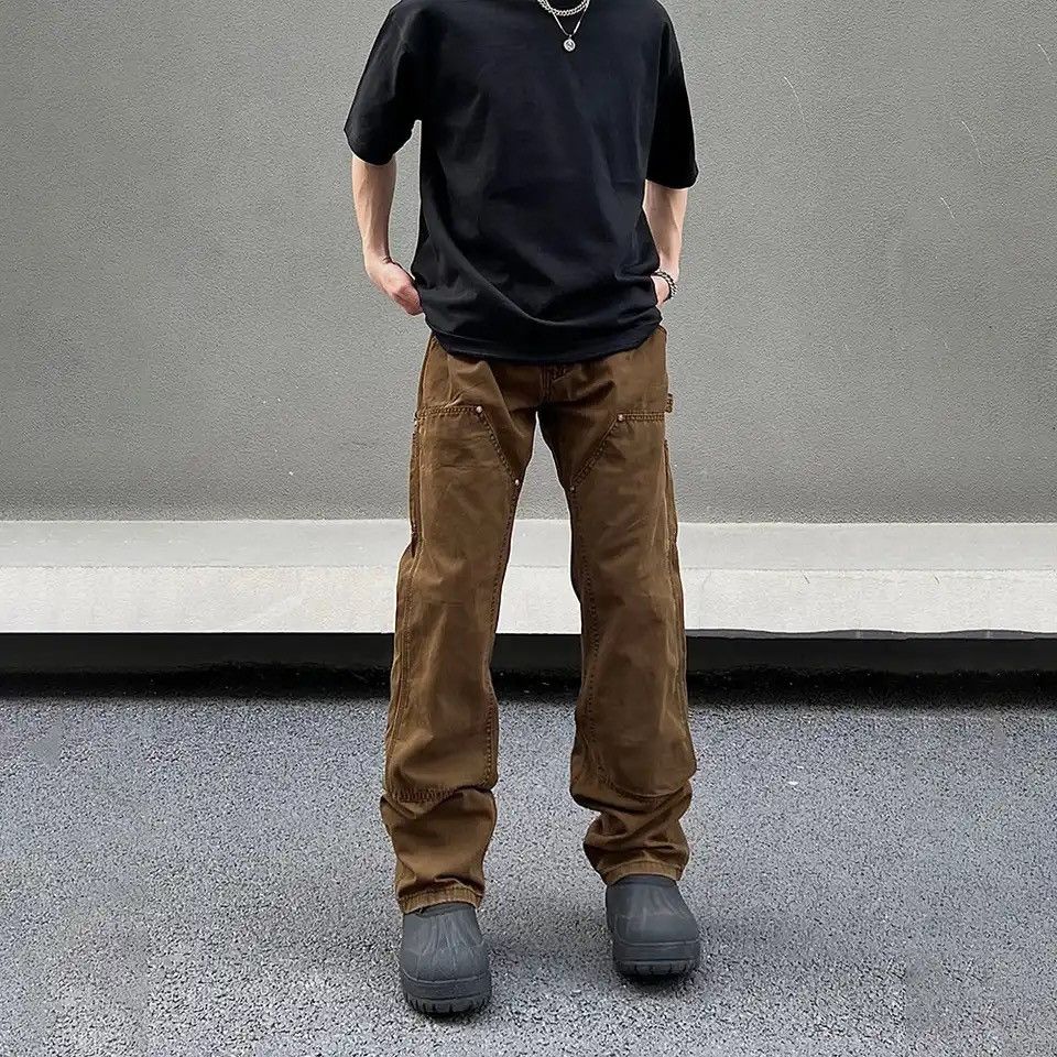 Japanese Brand × Vintage Casual Pants Men Brown High Street Fashion Size US 28 / EU 44 - 3 Thumbnail