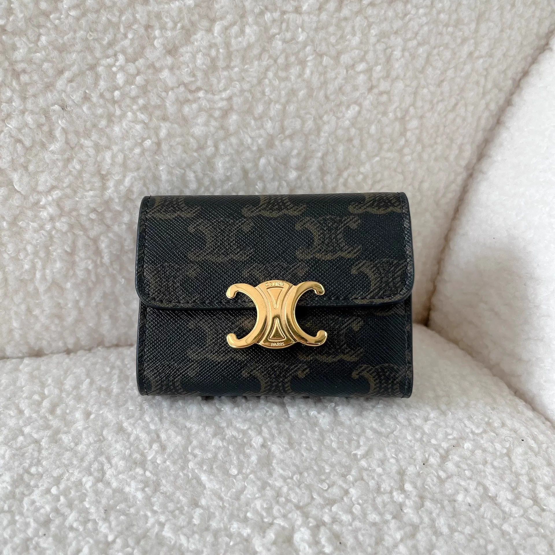 Celine Celine Triomphe two-in-one wallet pre-owned Size ONE SIZE - 1 Thumbnail