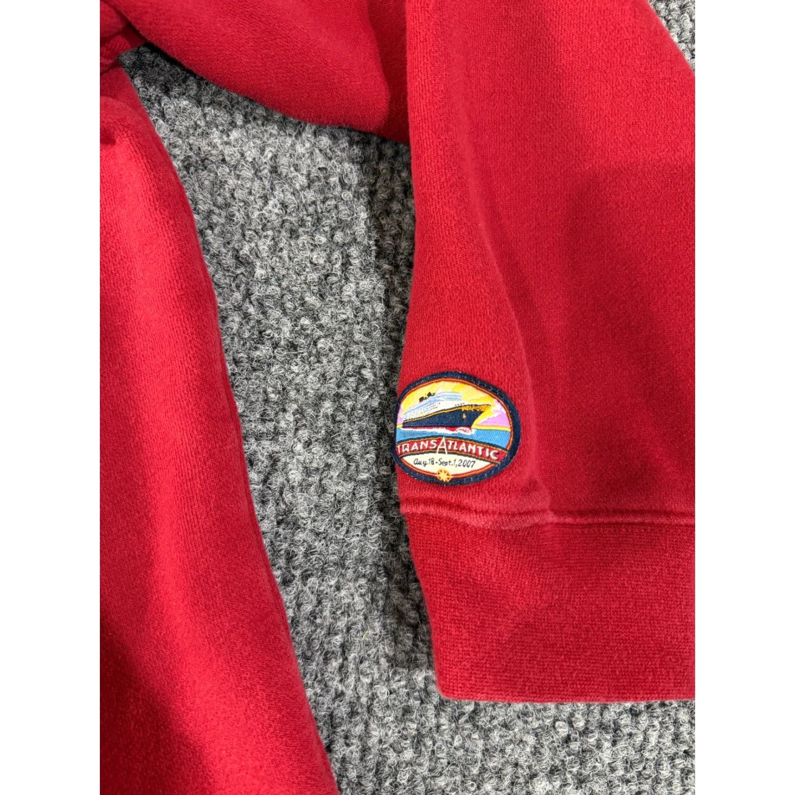Disney VINTAGE Disney Cruise Line Sweatshirt Mens M Red Crew Neck Zip Hooded Mickey Mouse Retro Logo 90s Mens Size US M / EU 48-50 / 2 - 4 Thumbnail