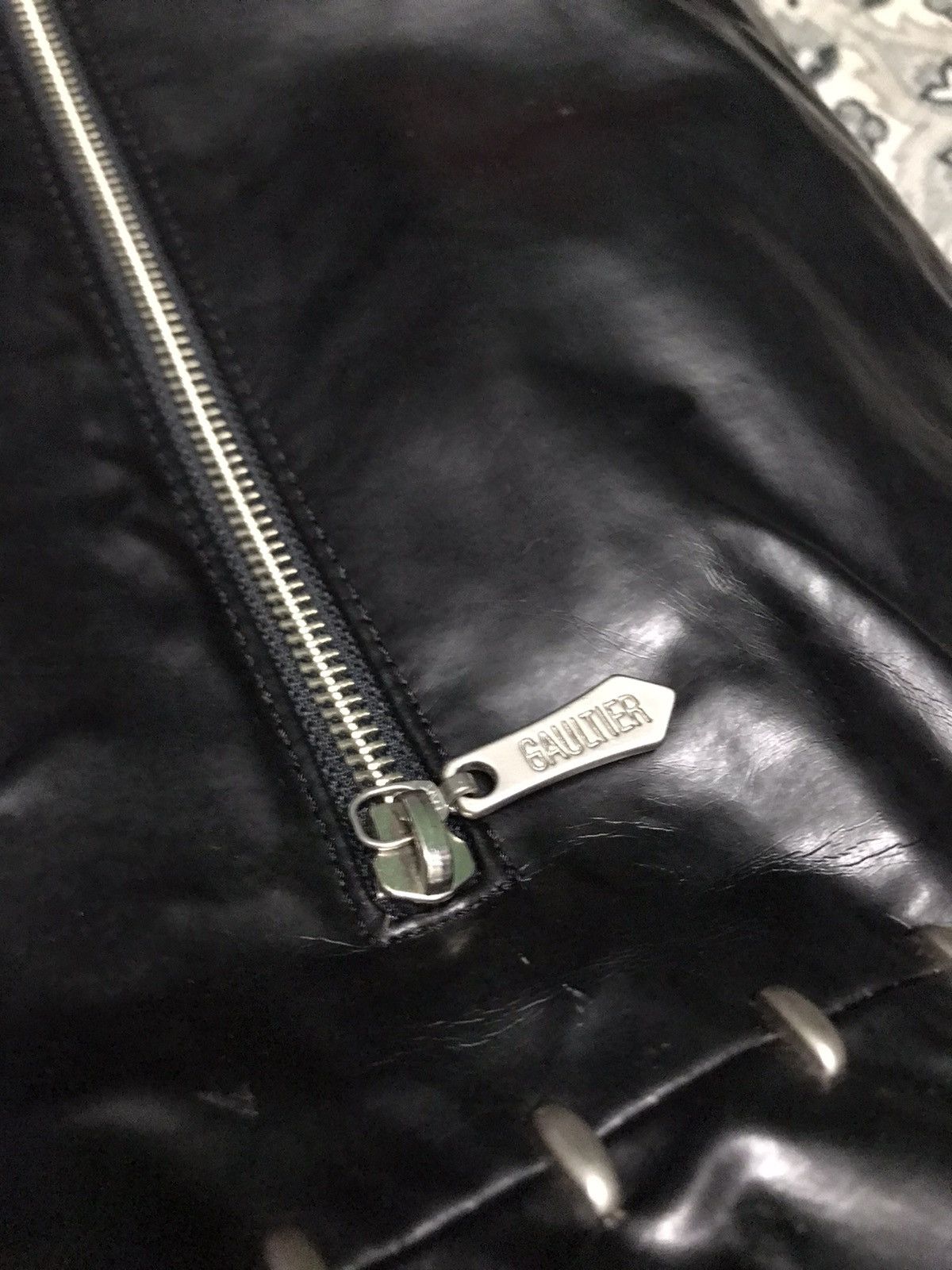 Jean Paul Gaultier × Vintage 1990s Jean Paul Gaultier Studded Bag Size 30 - 3 Thumbnail