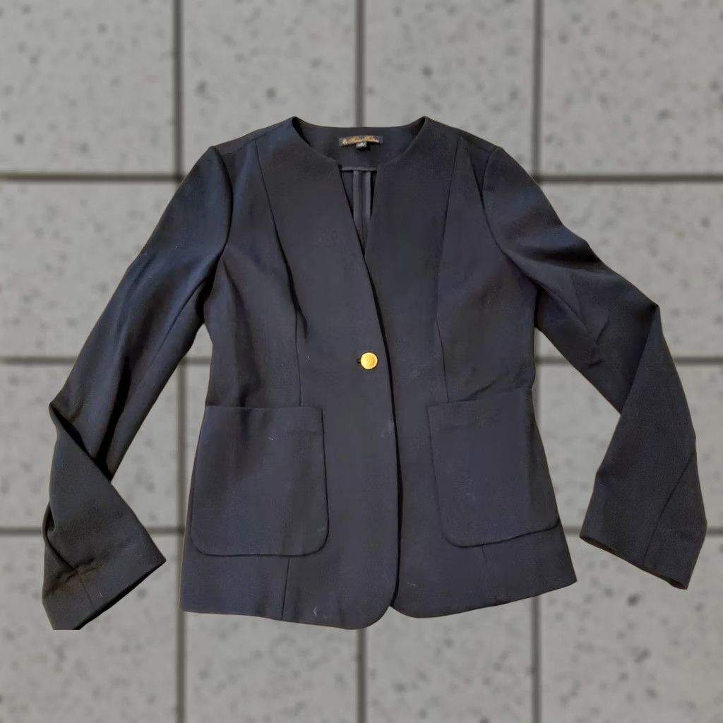 Brooks Brothers Brooks Brothers Womens Jacket Blazer 8 Navy Blue Size M / US 6-8 / IT 42-44 - 1 Thumbnail