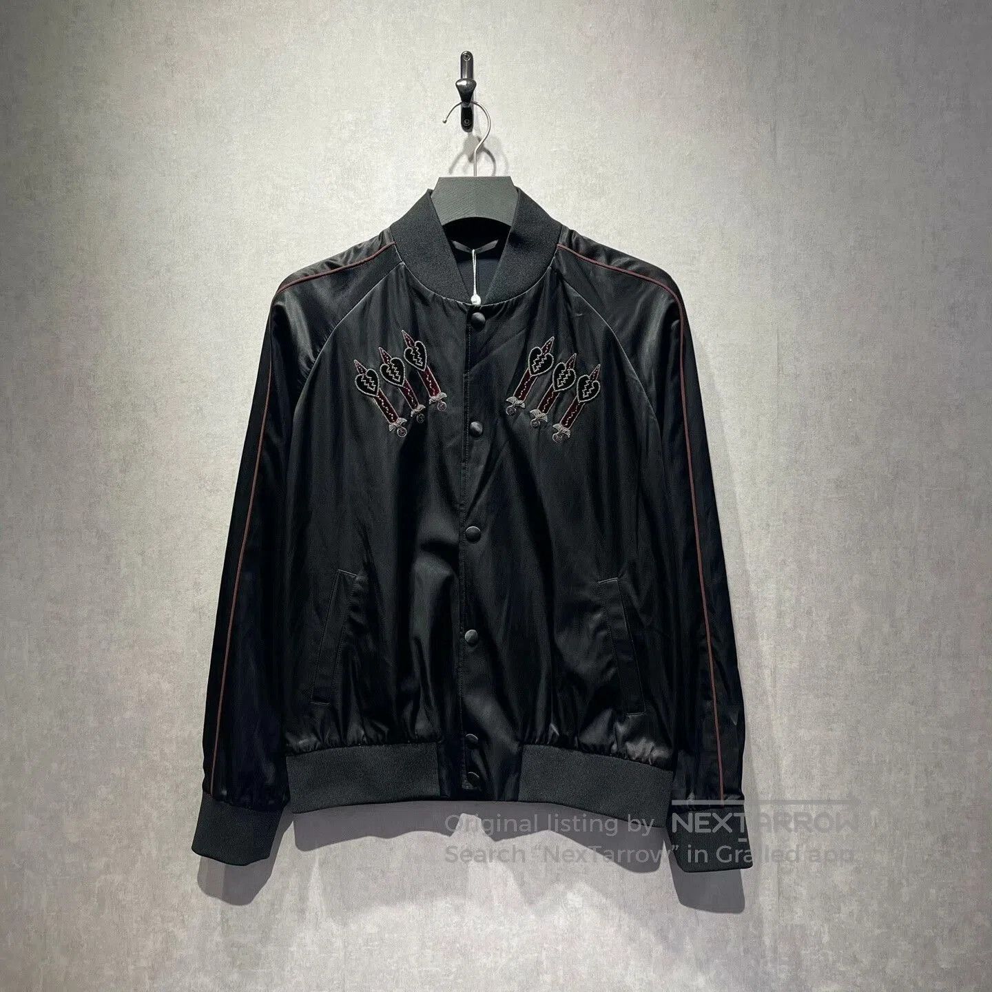 Valentino Valentino Silk Heart Embroidery Jacket. Size US L / EU 52-54 / 3 - 1 Thumbnail