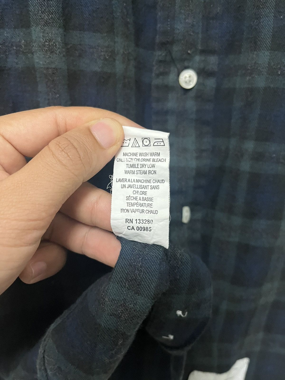 Thom Browne Thom Browne Flannel Shirt ButtonDown Size US M / EU 48-50 / 2 - 8 Thumbnail