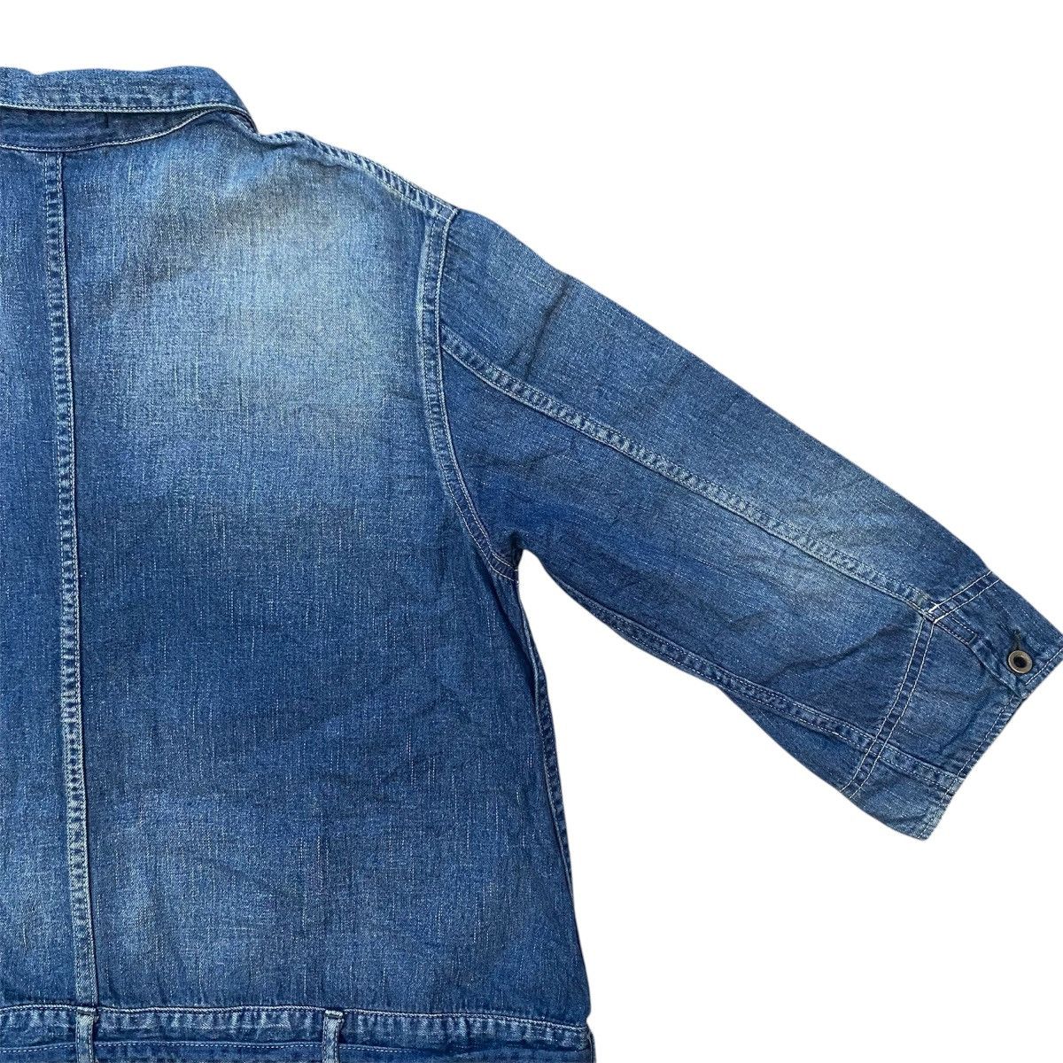 Johnbull Johnbull Japanese Denim Oversized Dress - Rare Vintage Look Size S / US 4 / IT 40 - 16 Thumbnail