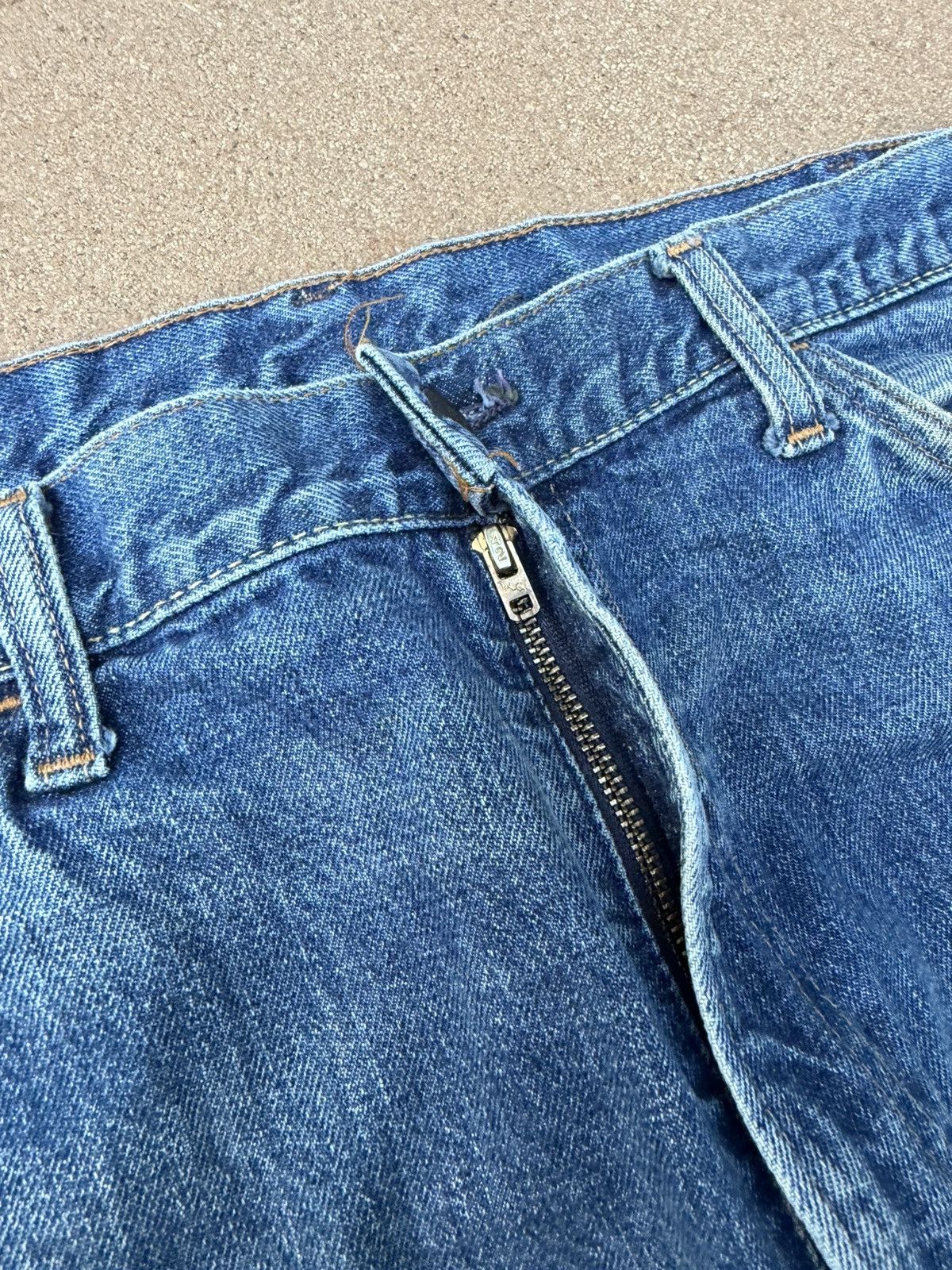 Levi's Vtg 70’s Levi’s 646 Orange Tab Bellbottom Flare Jeans 37x28 Size US 37 - 5 Thumbnail