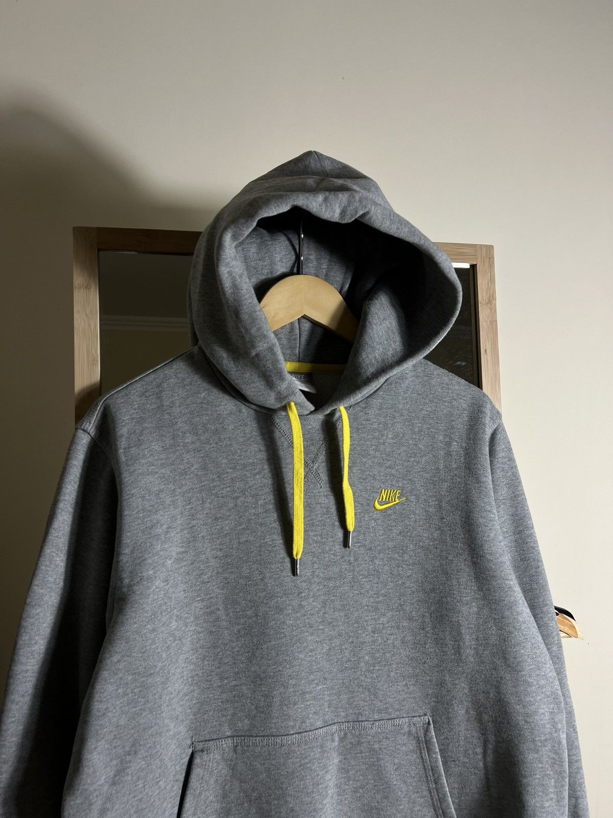 Nike Nike Hoodie Vintage Grey and Yellow Y2K Size US M / EU 48-50 / 2 - 2 Thumbnail