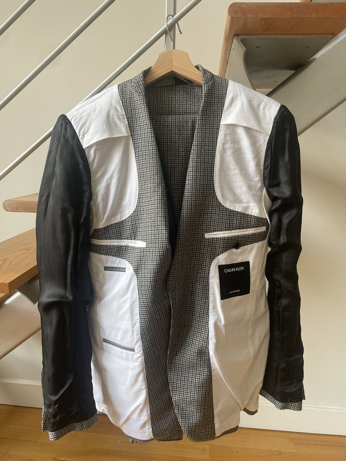 Calvin Klein × Calvin Klein 205W39NYC × Raf Simons FW17 Runway Sample - Look 8 Wool Suit Size 46R - 9 Thumbnail