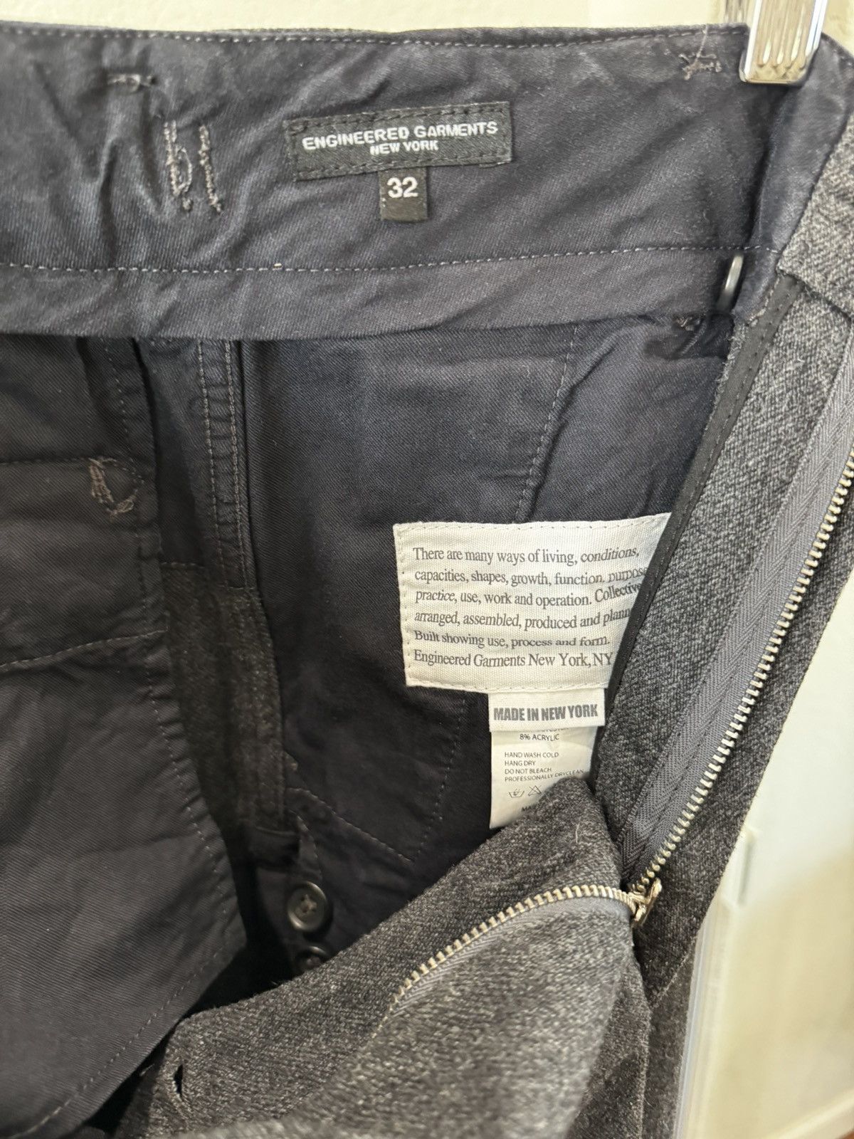 Engineered Garments FW11 BDU Pant Homespun Wool Grey size 32 Size US 32 / EU 48 - 6 Thumbnail