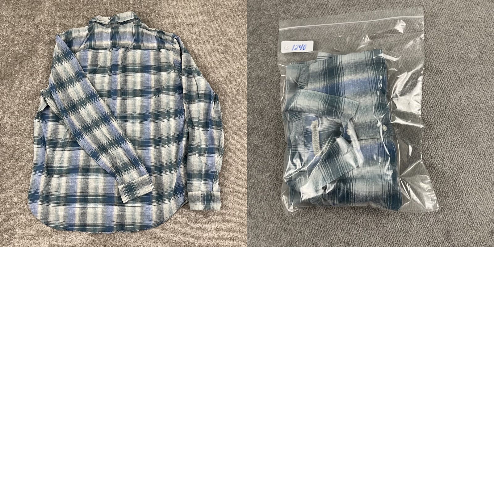 Outerknown VINTAGE Outerknown Shirt Mens XL Blue Plaid Casual Long Sleeve Button-Up Cotton Linen Size US XL / EU 56 / 4 - 8 Thumbnail