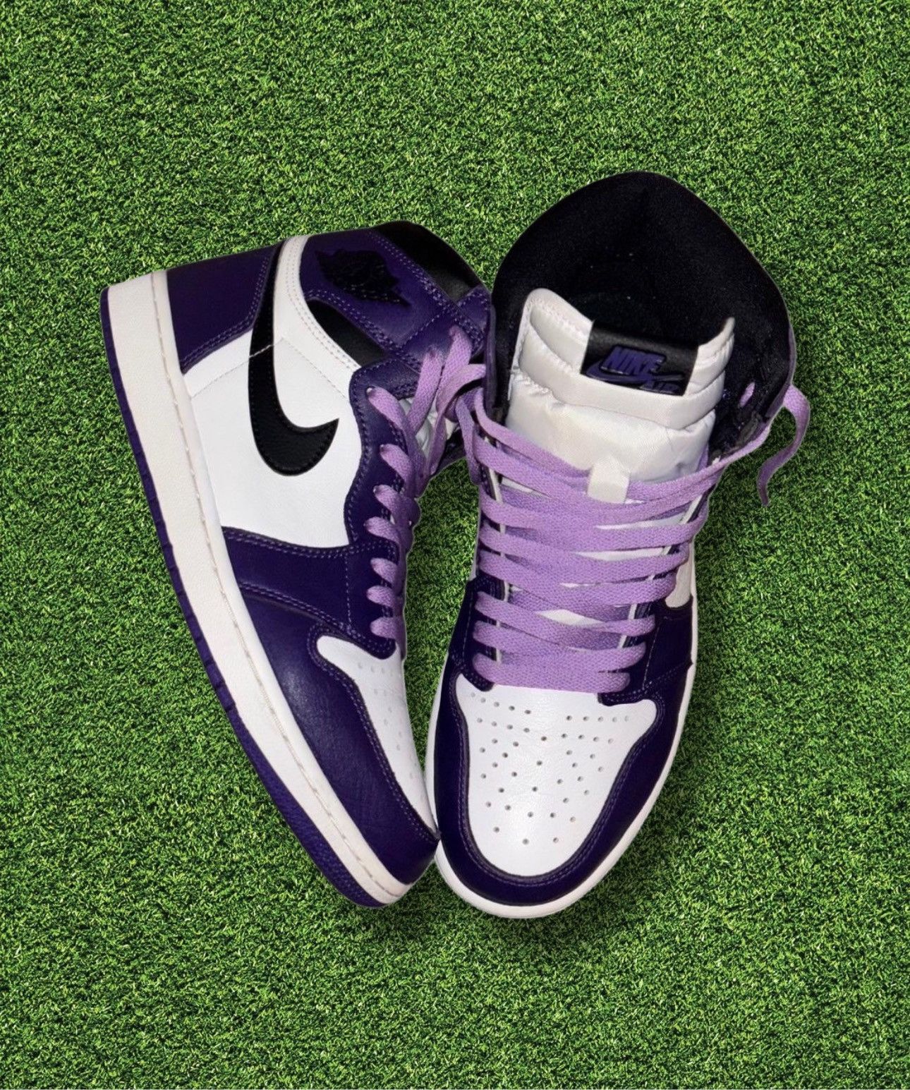 Jordan Brand × Nike Air Jordan 1 Retro High Court Purple Size US 10 / EU 43 - 1 Thumbnail