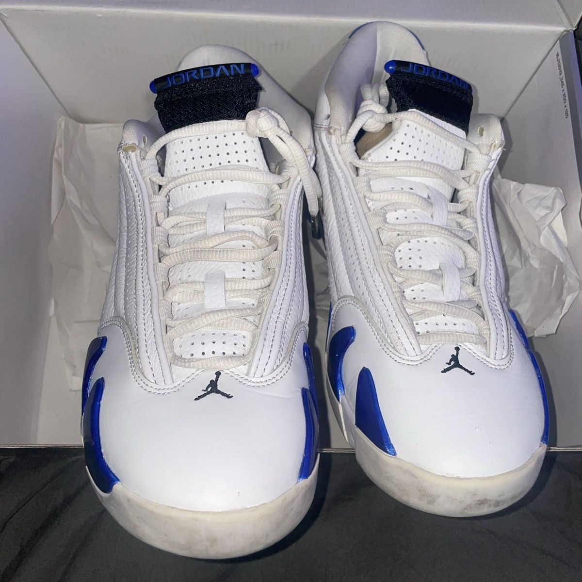 Jordan Brand Air Jordan 14 retro Hyper Royals Size US 9 / EU 42 - 3 Thumbnail
