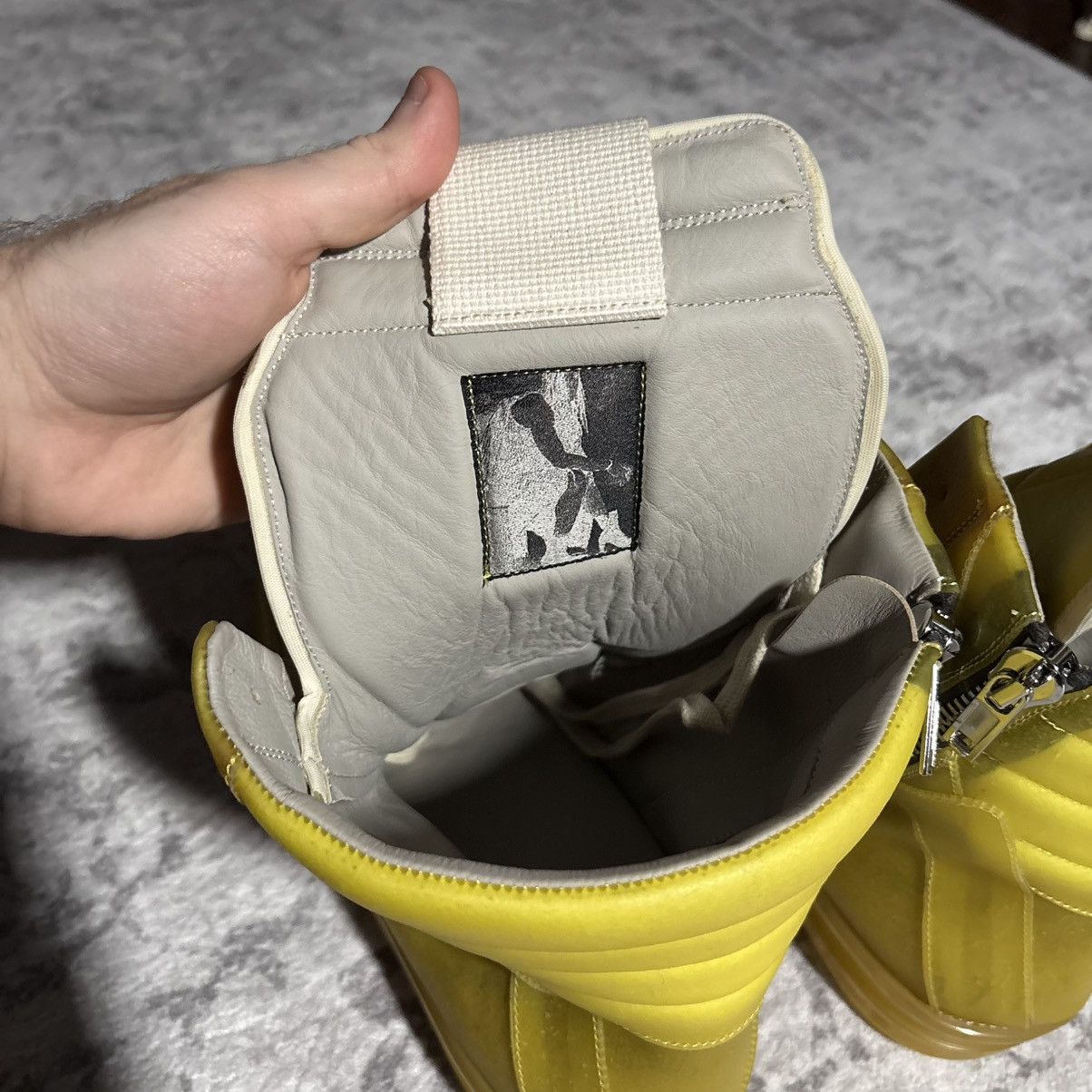 Rick Owens Rick Owens SS23 EDFU Geobasket Sneakers Lemon | Size 44 Size US 11 / EU 44 - 7 Thumbnail