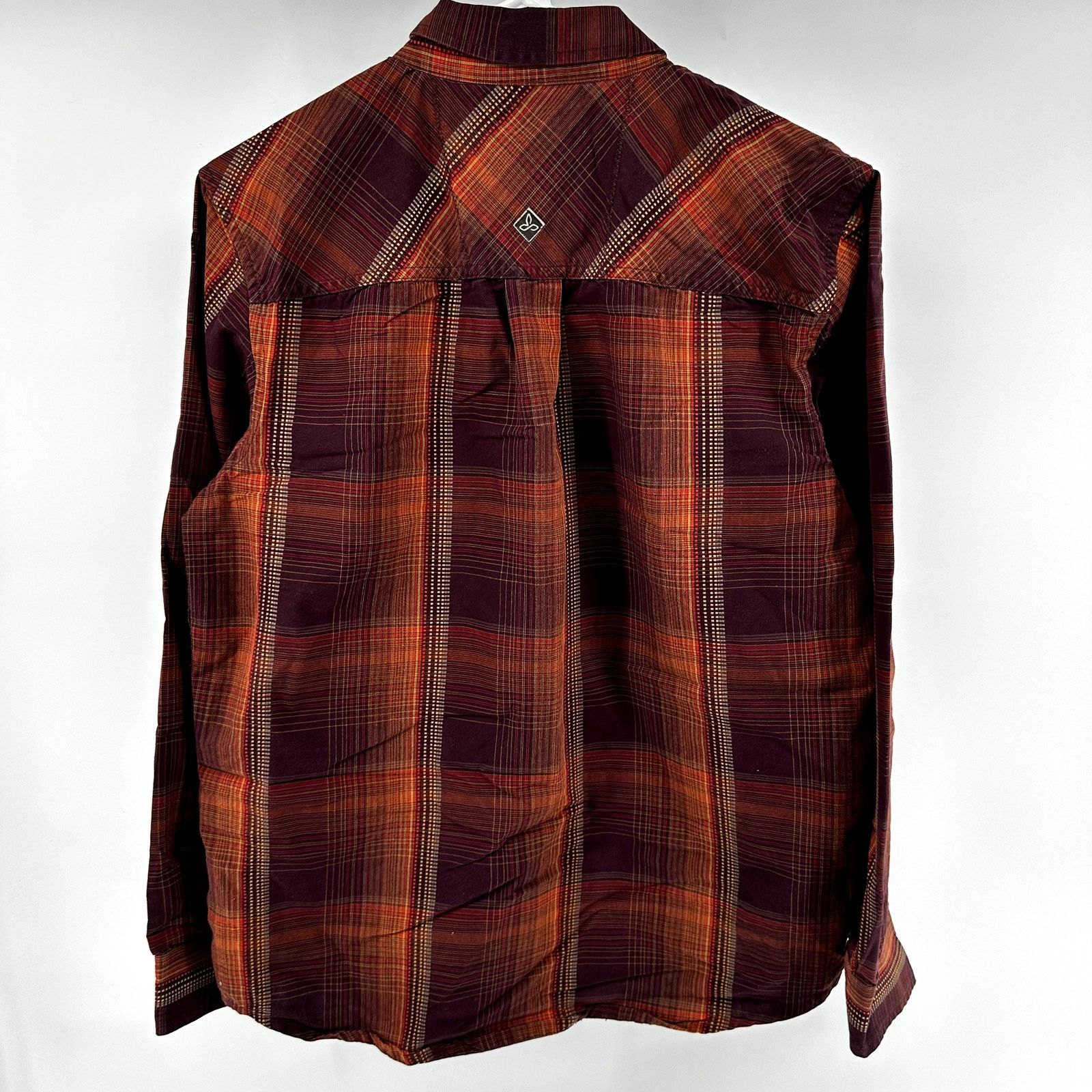 Prana prAna Rennin Button Down Organic Cotton Dobby Stripe Pockets Size US S / EU 44-46 / 1 - 7 Thumbnail