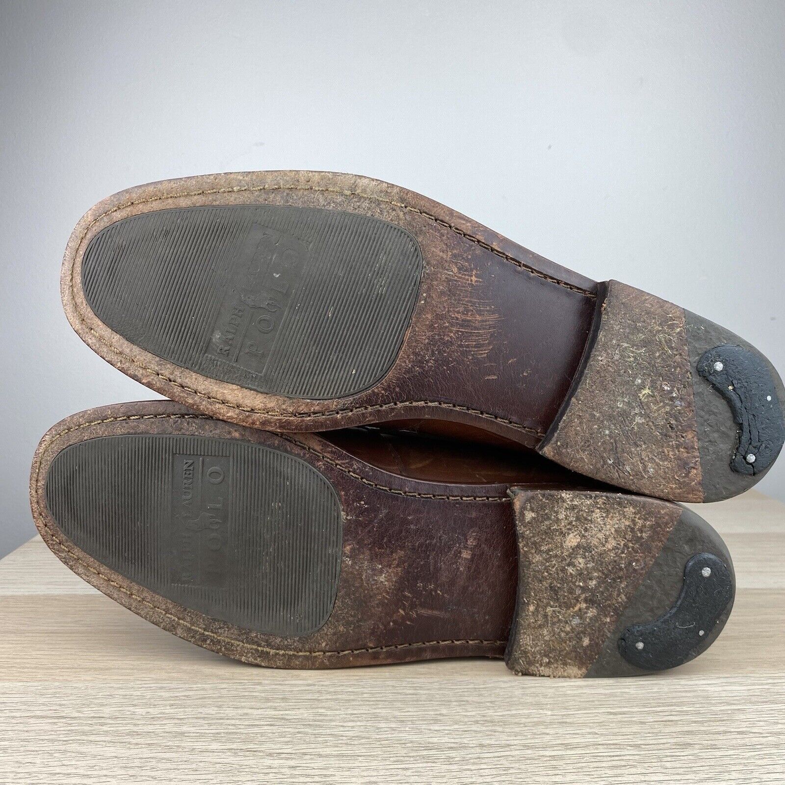 Polo Ralph Lauren Polo Ralph Lauren Leather Loafers Vintage Size 11.5D Used Size US 11.5 / EU 44-45 - 7 Thumbnail