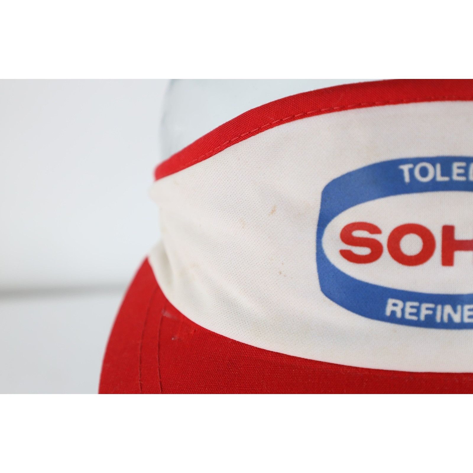 Vintage Vintage 80s Sohio Toledo Refinery Distressed Visor Hat Size ONE SIZE - 3 Thumbnail