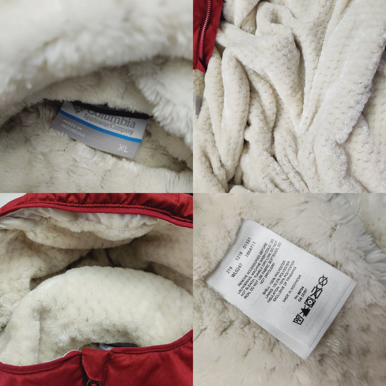 Vintage Columbia Women's Jacket XL Red Kruser Ridge II Plush Size XL / US 12-14 / IT 48-50 - 8 Thumbnail