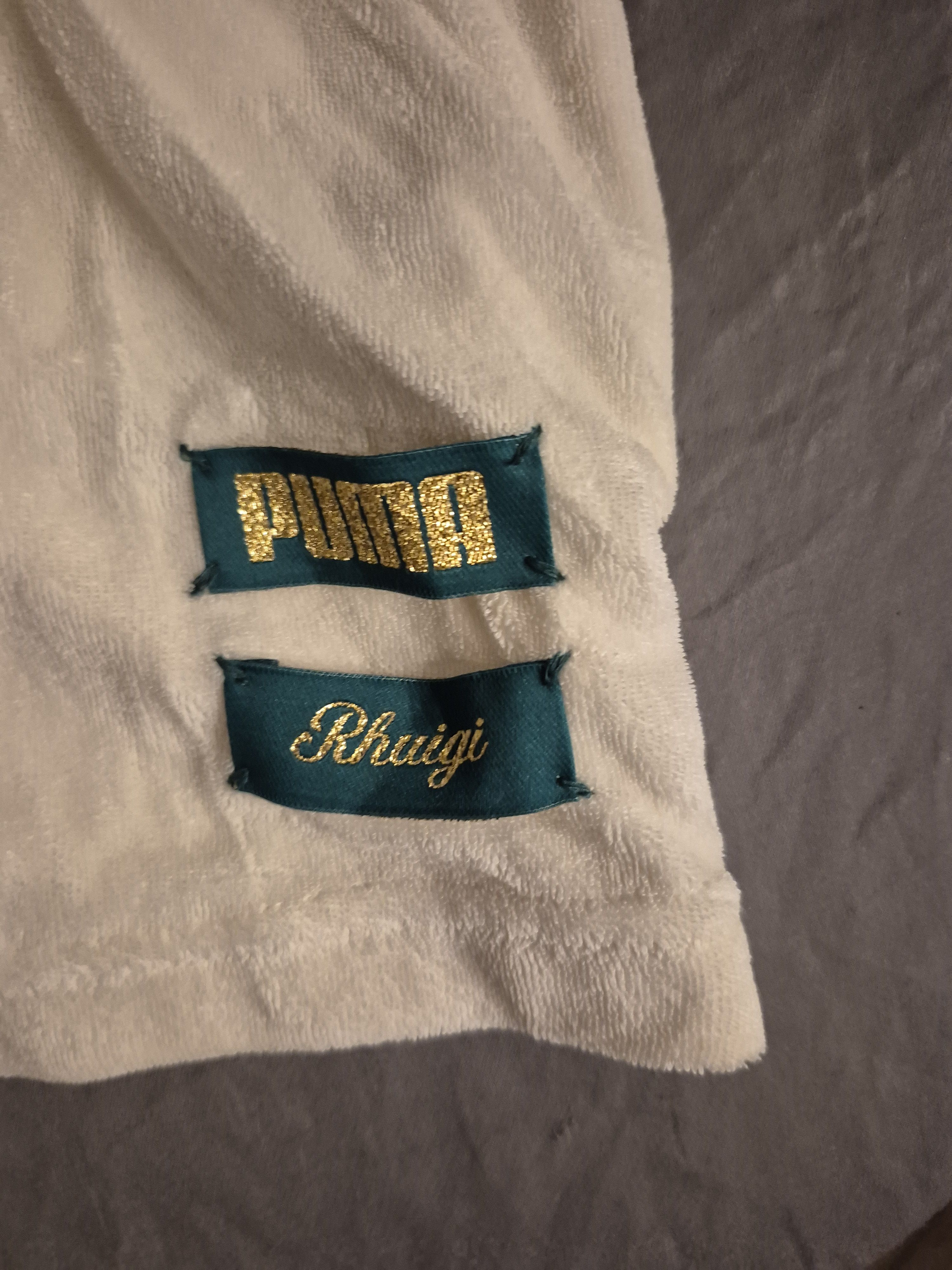 Puma Puma x Rhuigi White NYC Velour Polo Shirt Size Small Size US S / EU 44-46 / 1 - 4 Thumbnail