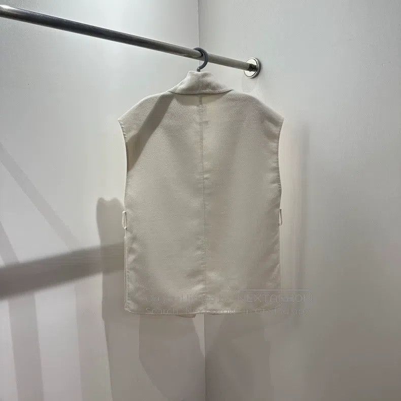 Hermes Hermes Cashmere White Vest Size XXS / US 00 / IT 34 - 2 Thumbnail