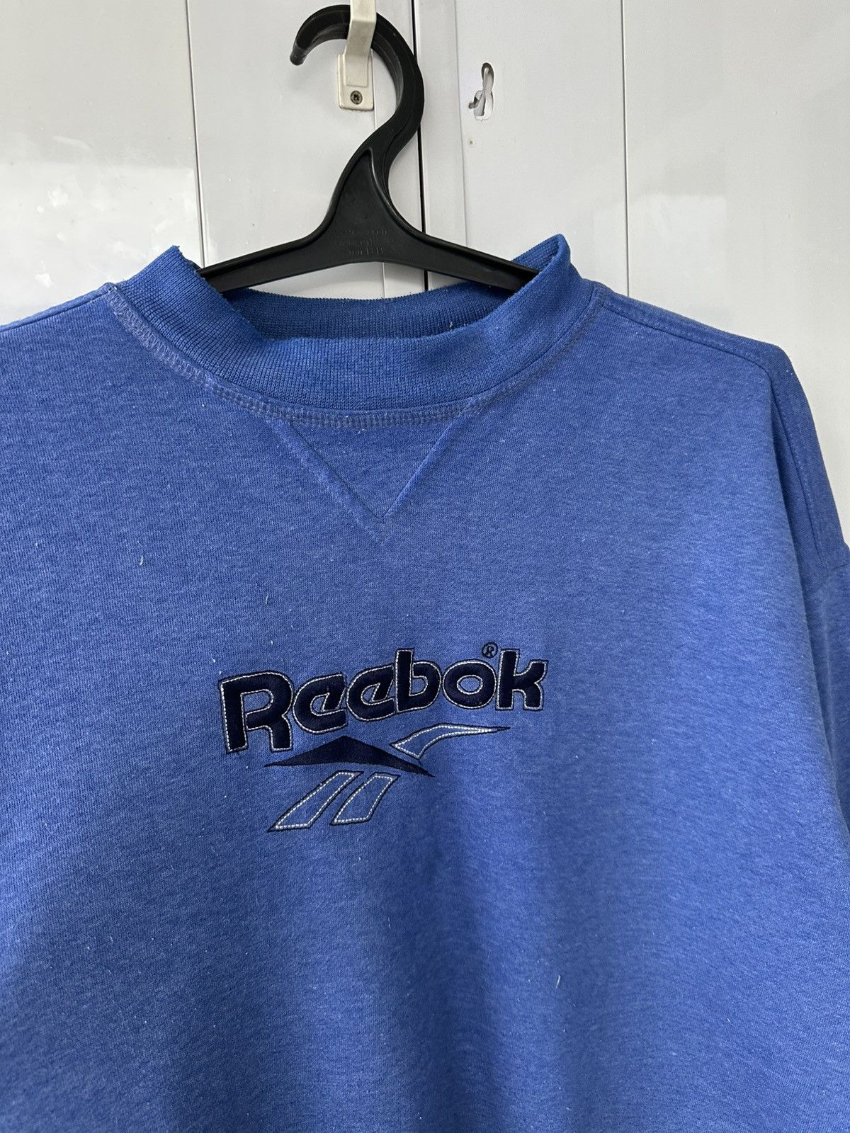 Reebok Vintage Reebok Oversize Sweatshirt Blue Big Logo Size US M / EU 48-50 / 2 - 7 Thumbnail