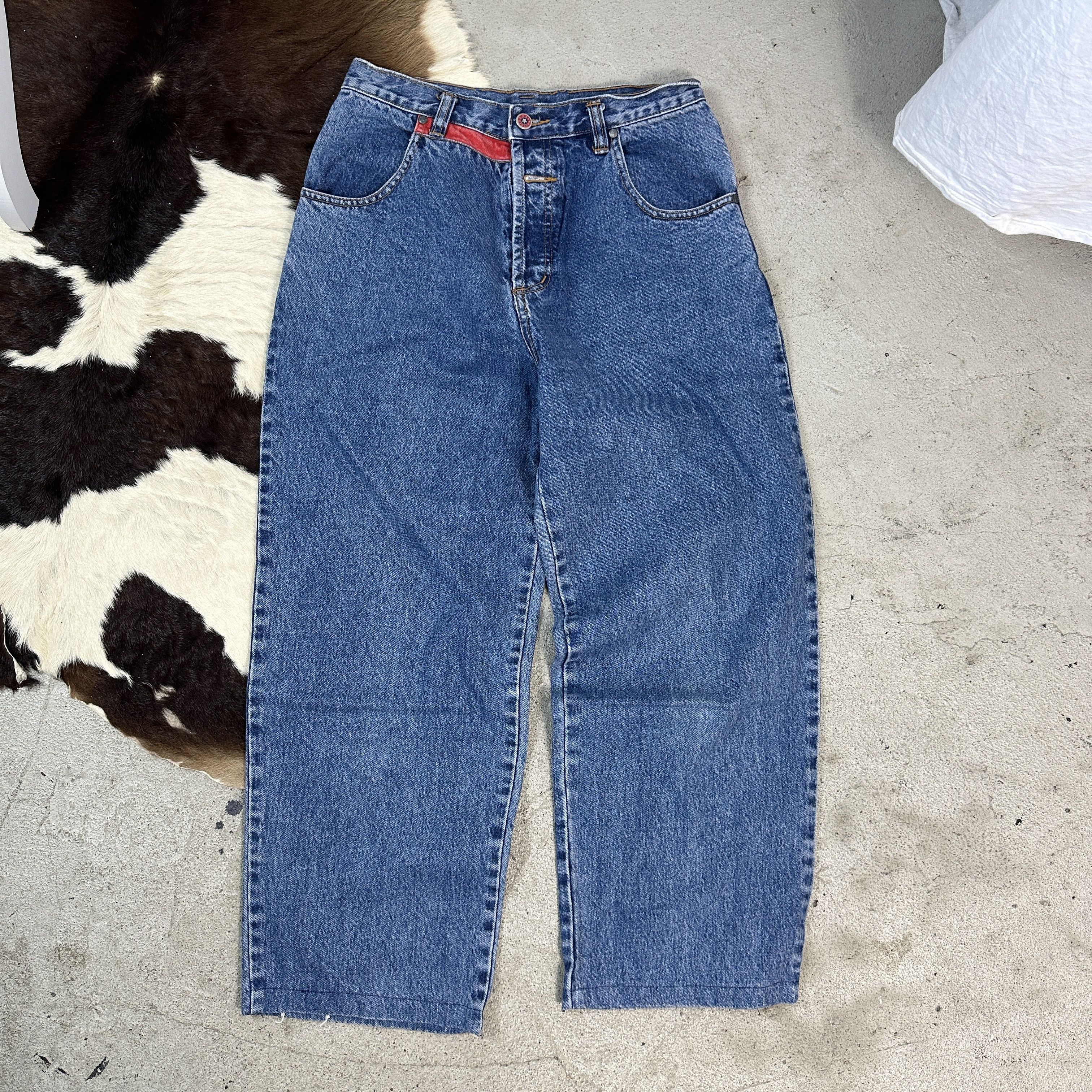 Vintage Vintage Denim Y2K Streetwear Flag Mom Jeans Size 30" / US 8 / IT 44 - 3 Thumbnail