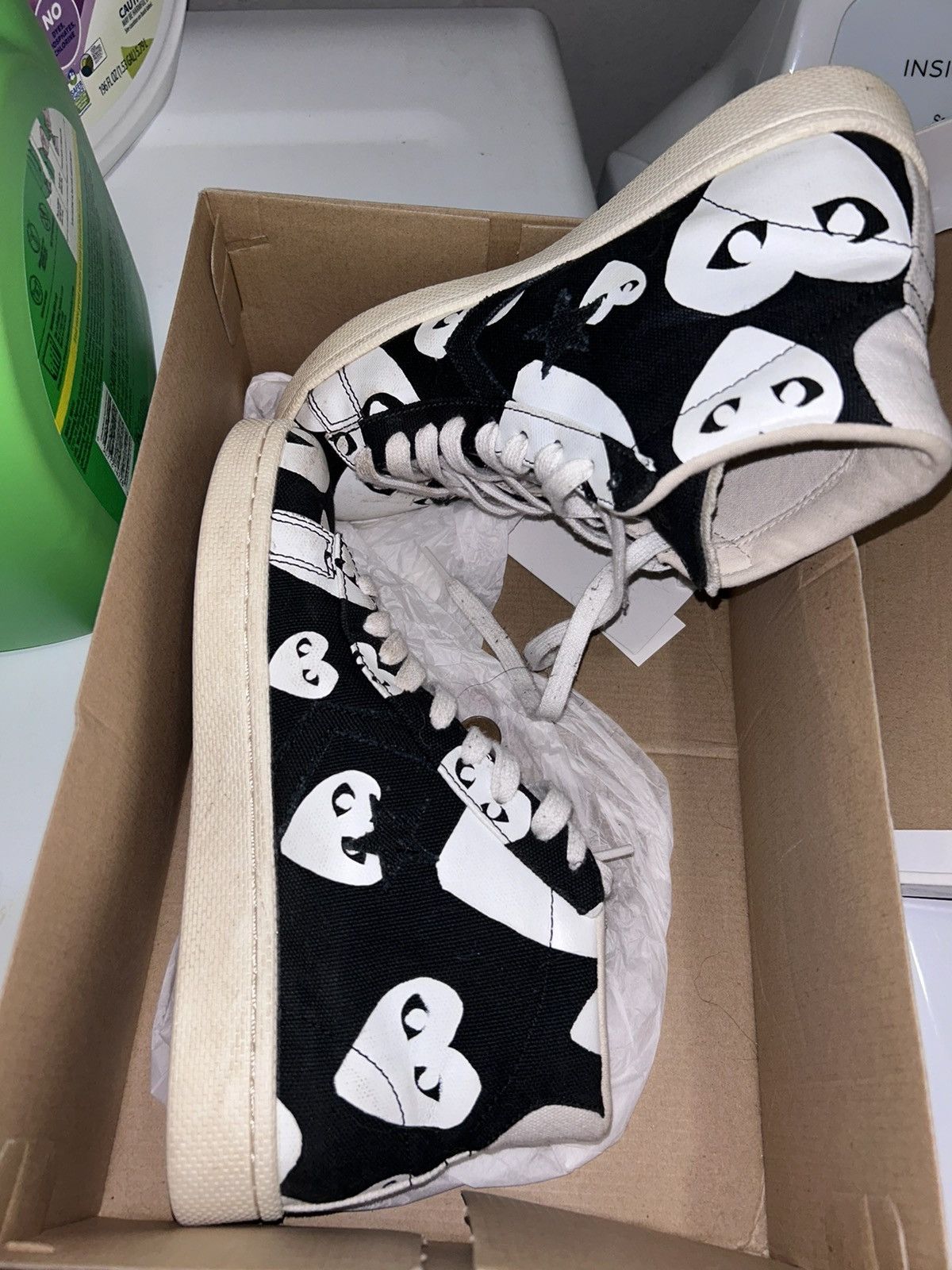 CDG by Comme des Garcons × Comme des Garcons × Comme des Garcons PLAY CDG Converse CDG Play Converse Size US 7 / EU 40 - 5 Thumbnail