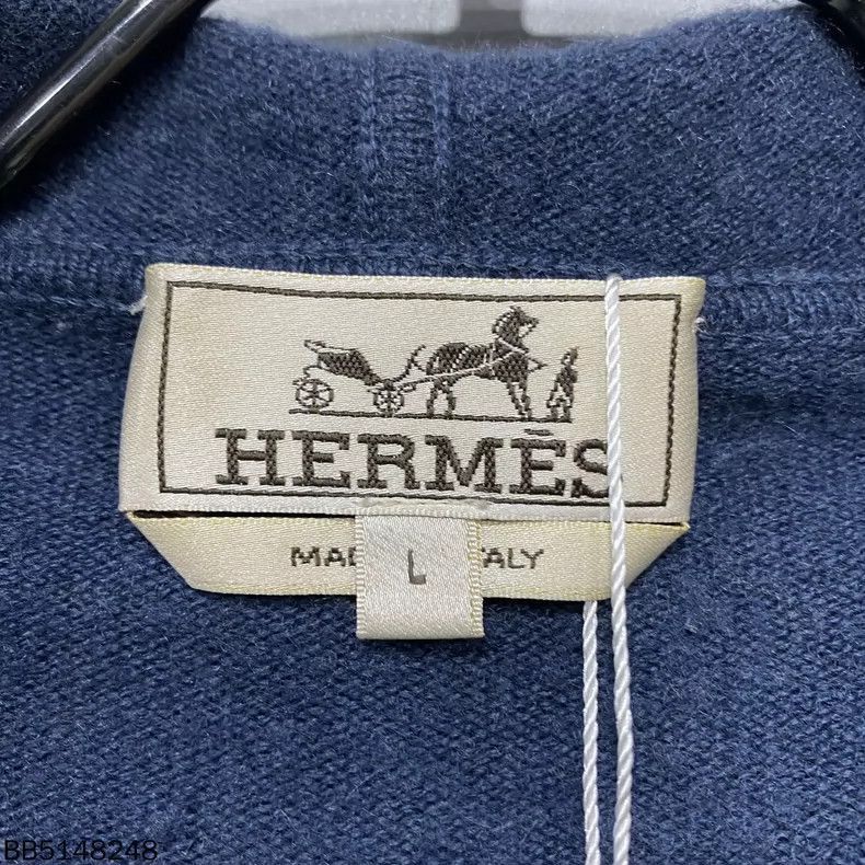 Hermes Earth Pattern Cashmere Hoodie-2506 Size US L / EU 52-54 / 3 - 5 Thumbnail