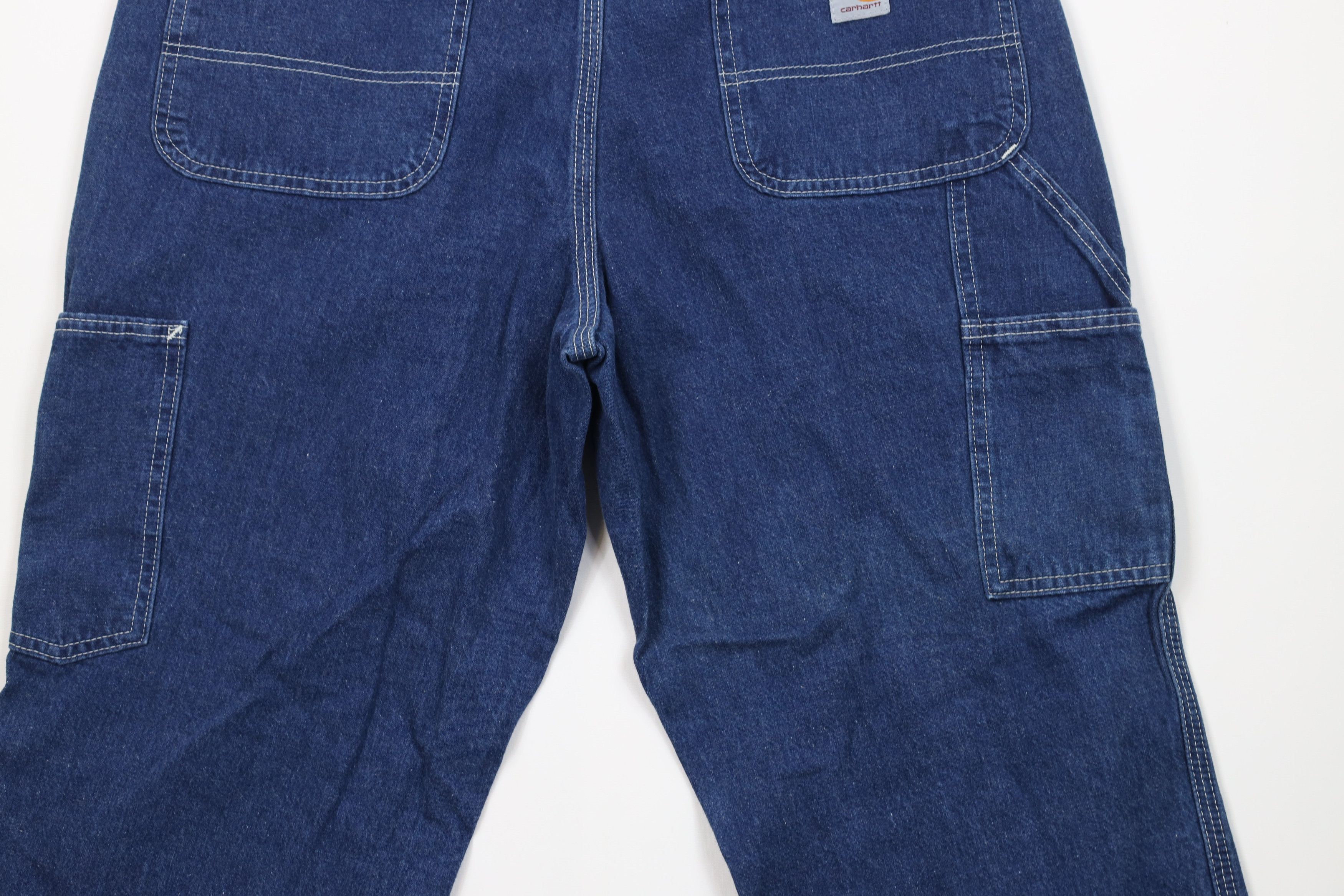 Carhartt Vintage Y2K Carhartt Wide Leg Dungaree Denim Jeans Cotton Size US 34 / EU 50 - 10 Thumbnail