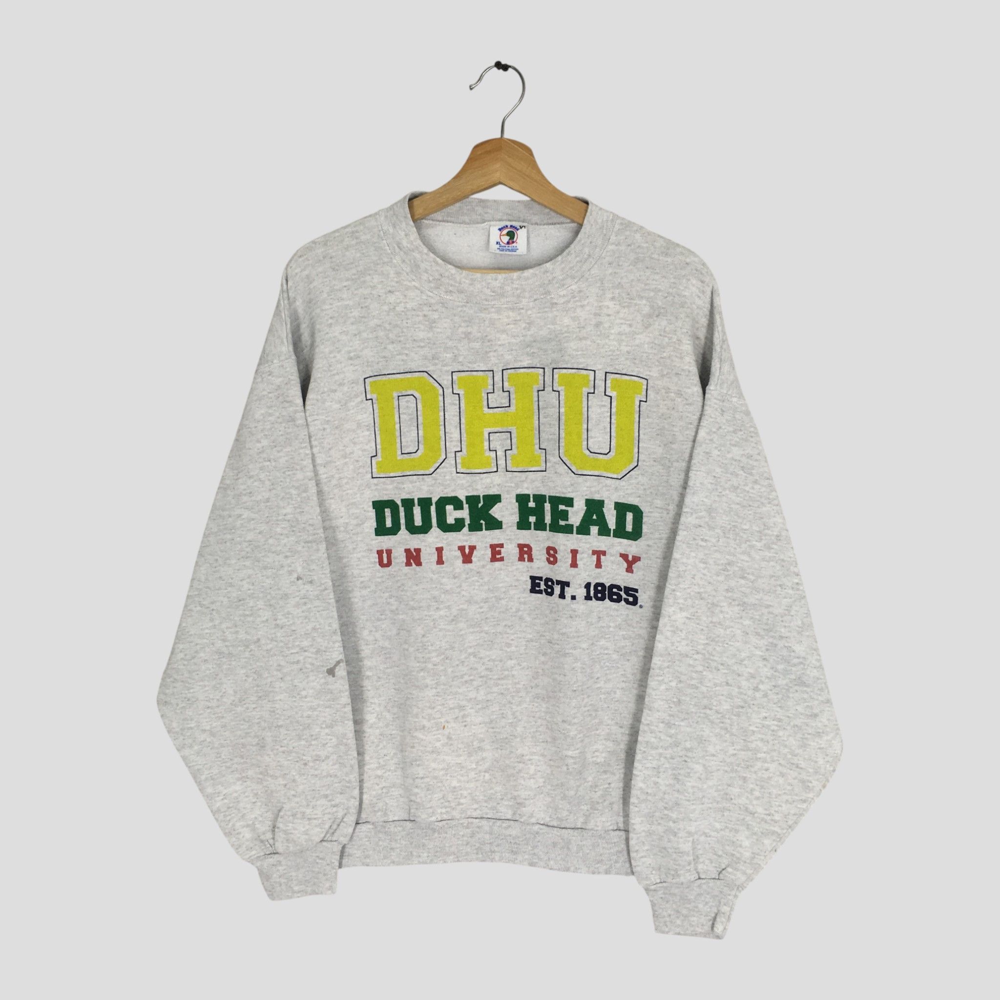 Vintage Vintage Duck Head University Grey Sweatshirt - 445 Size US XL / EU 56 / 4 - 1 Thumbnail