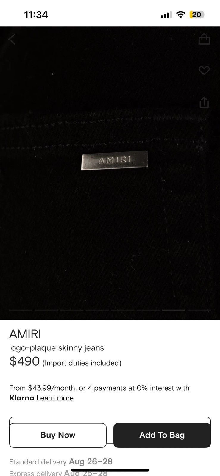 Amiri Amiri Denim Skinny Size US 30 / EU 46 - 12 Thumbnail