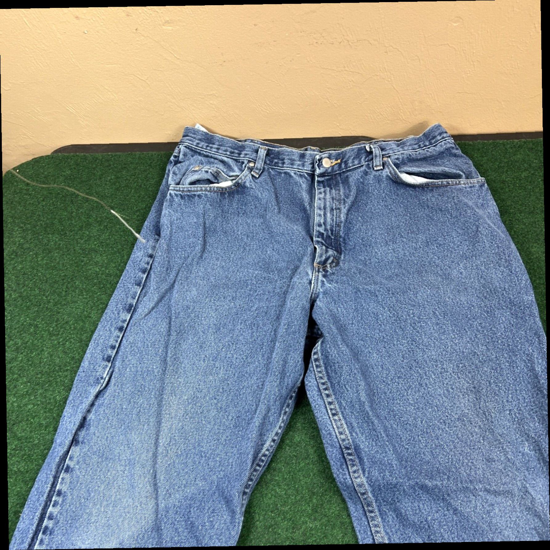 Wrangler Wrangler Original Fit Mens Sz 38x34 Jeans Fast Shipping Washed Clean Size US 38 / EU 54 - 6 Thumbnail