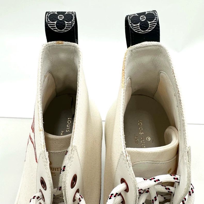 Louis Vuitton Louis Vuitton Sunflower co-branded inverted logo embroider Size US 7 / EU 40 - 8 Thumbnail