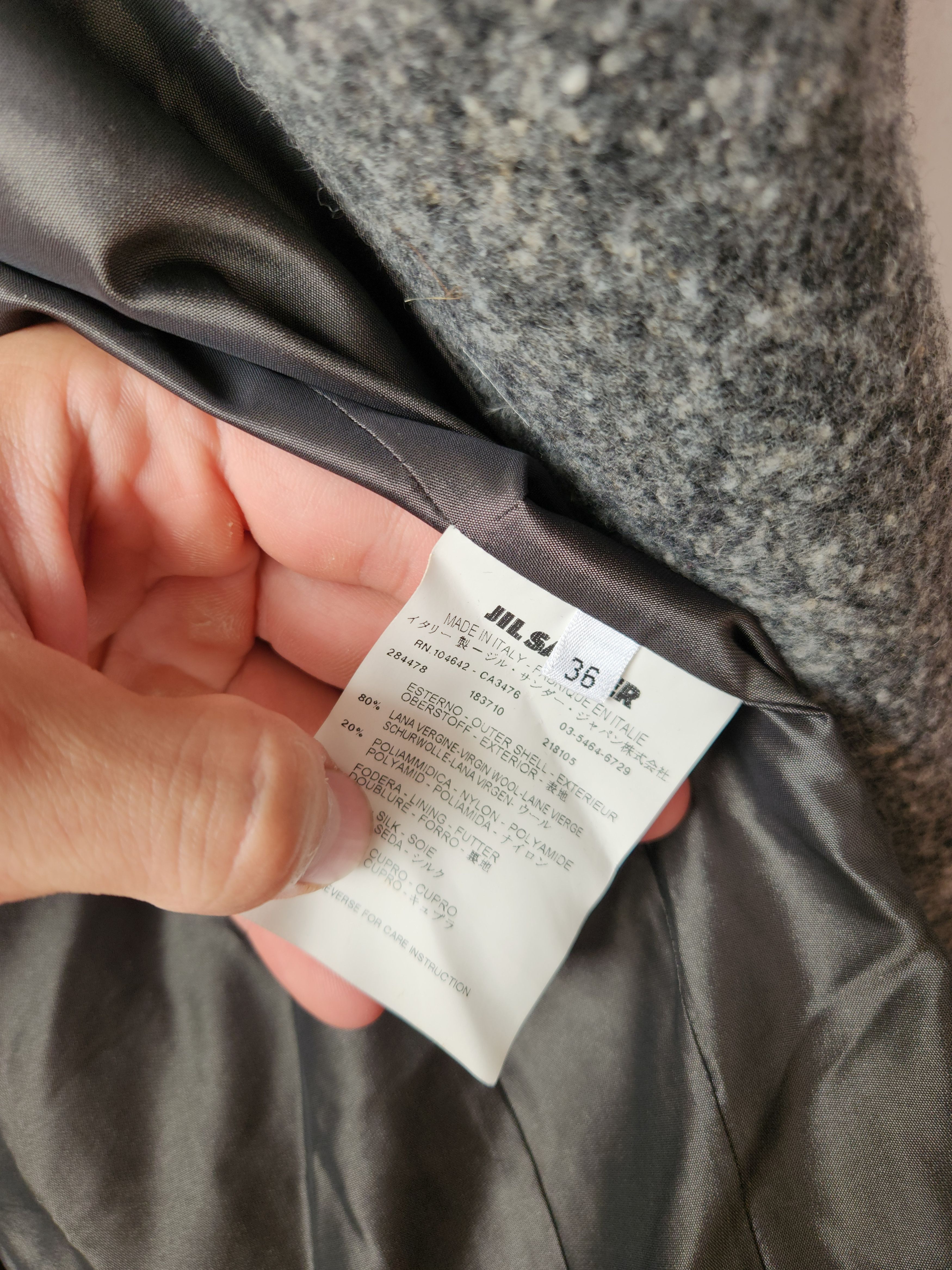 Jil Sander Jil Sander wool coat button ups Size XS / US 0-2 / IT 36-38 - 7 Thumbnail