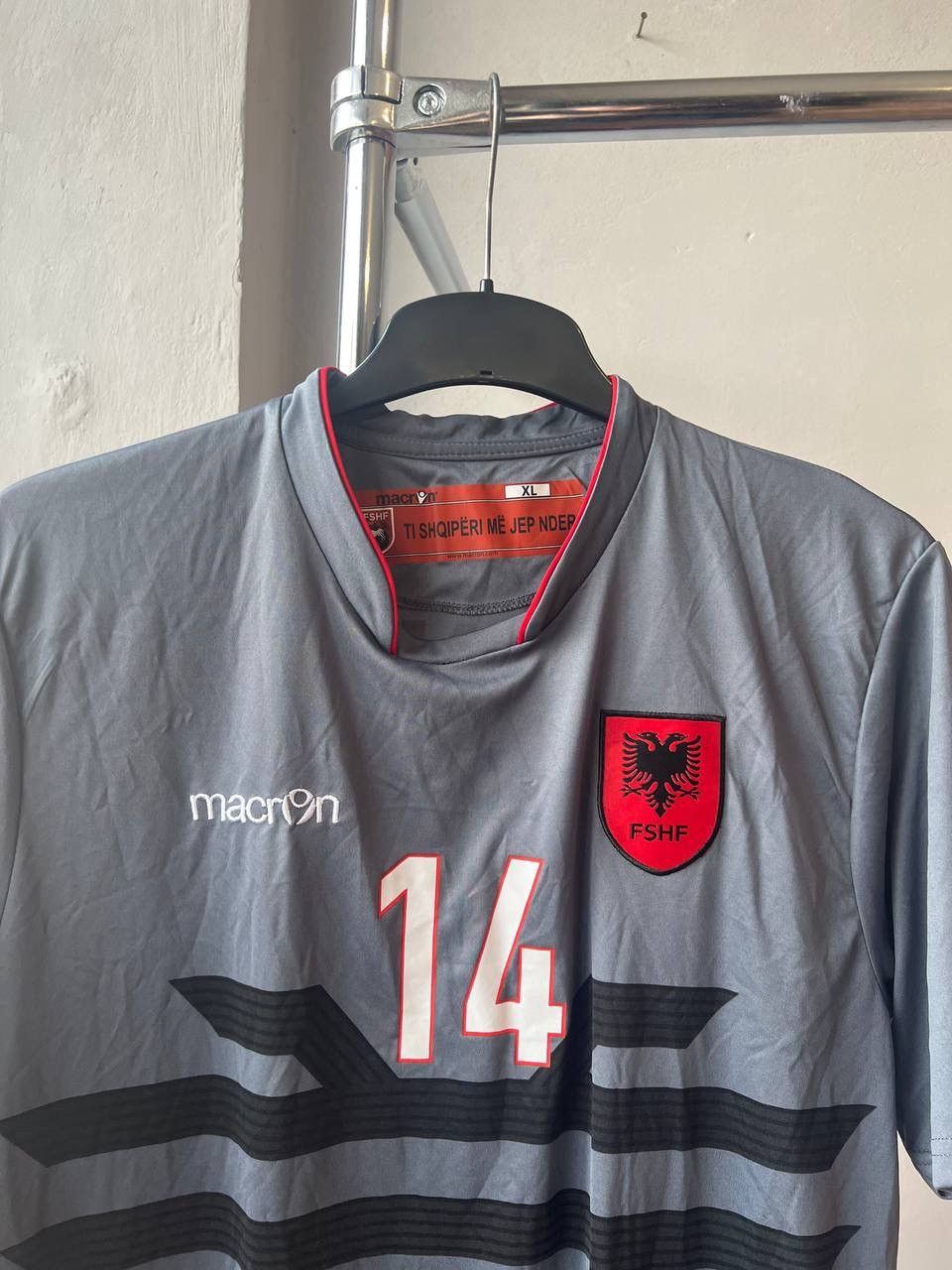 Macron 2016/17 ALBANIA TEAM #14 XHAKA THIRD SOCCER JERSEY SHIRT XL Size US XL / EU 56 / 4 - 3 Thumbnail